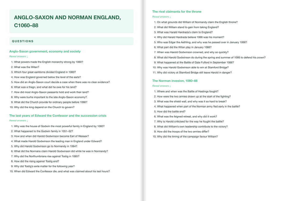EDEXCEL-GCSE-History- ACTIVE RECALL