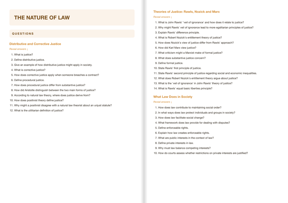 AQA A Level Law - ACTIVE RECALL