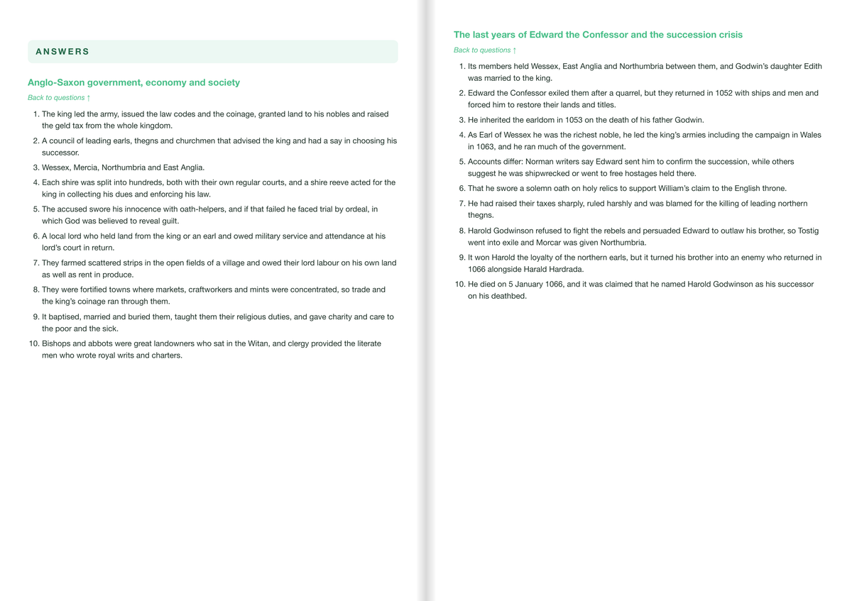 EDEXCEL-GCSE-History- ACTIVE RECALL