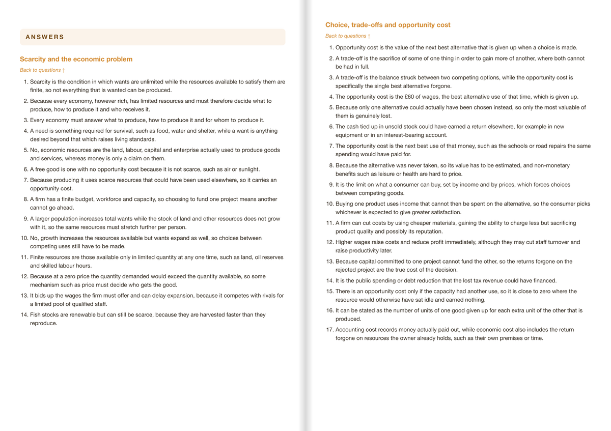 Edexcel B A Level Economics B- ACTIVE RECALL