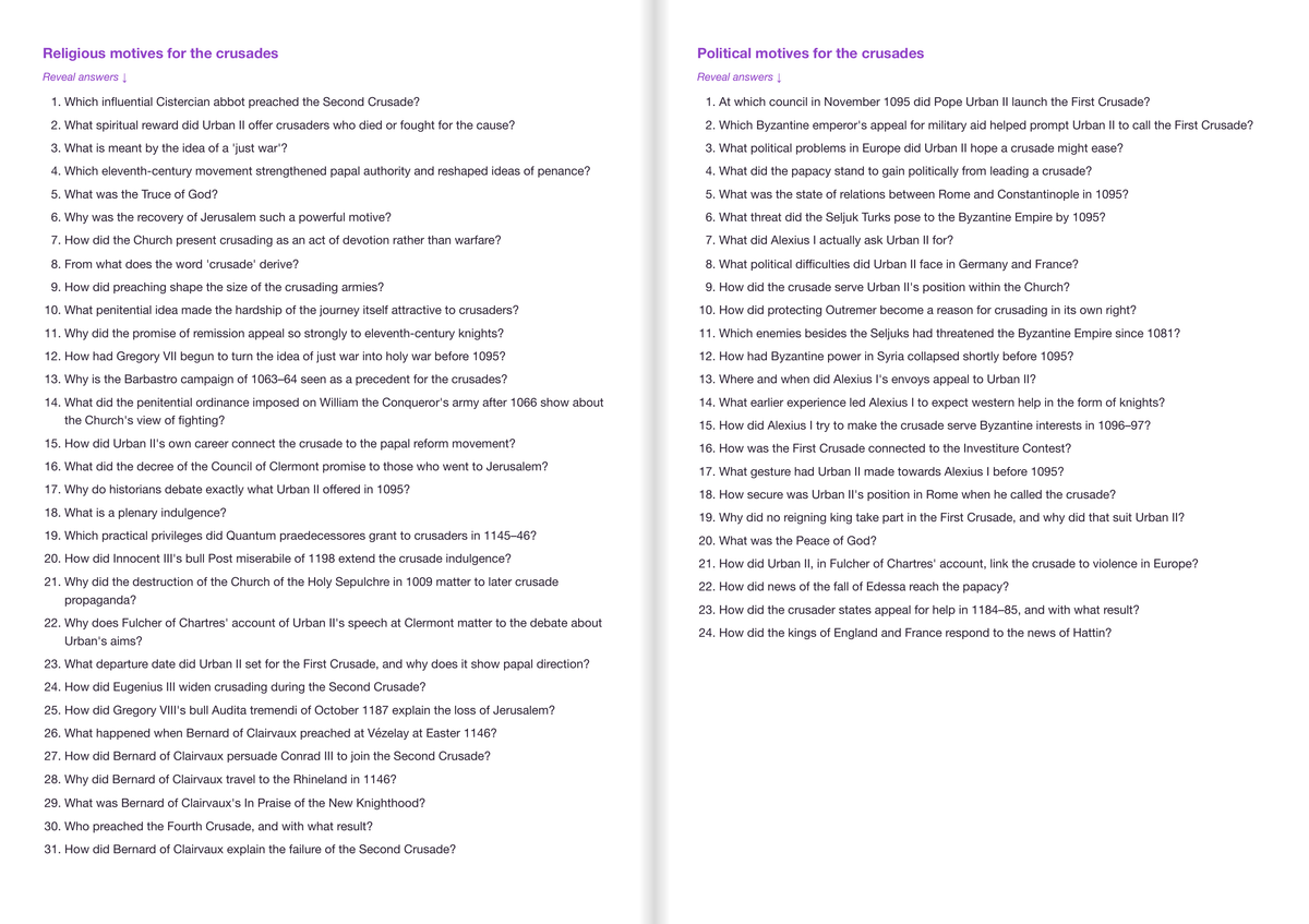 Edexcel A level History - ACTIVE RECALL