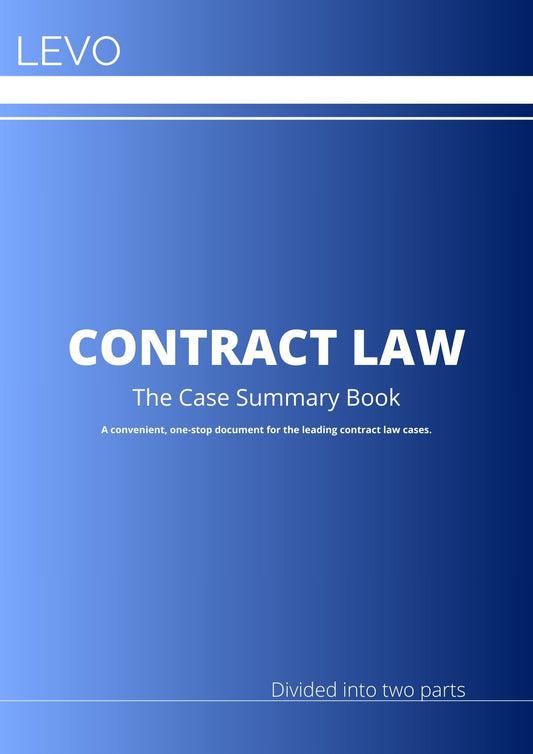 Contract Law Casebook