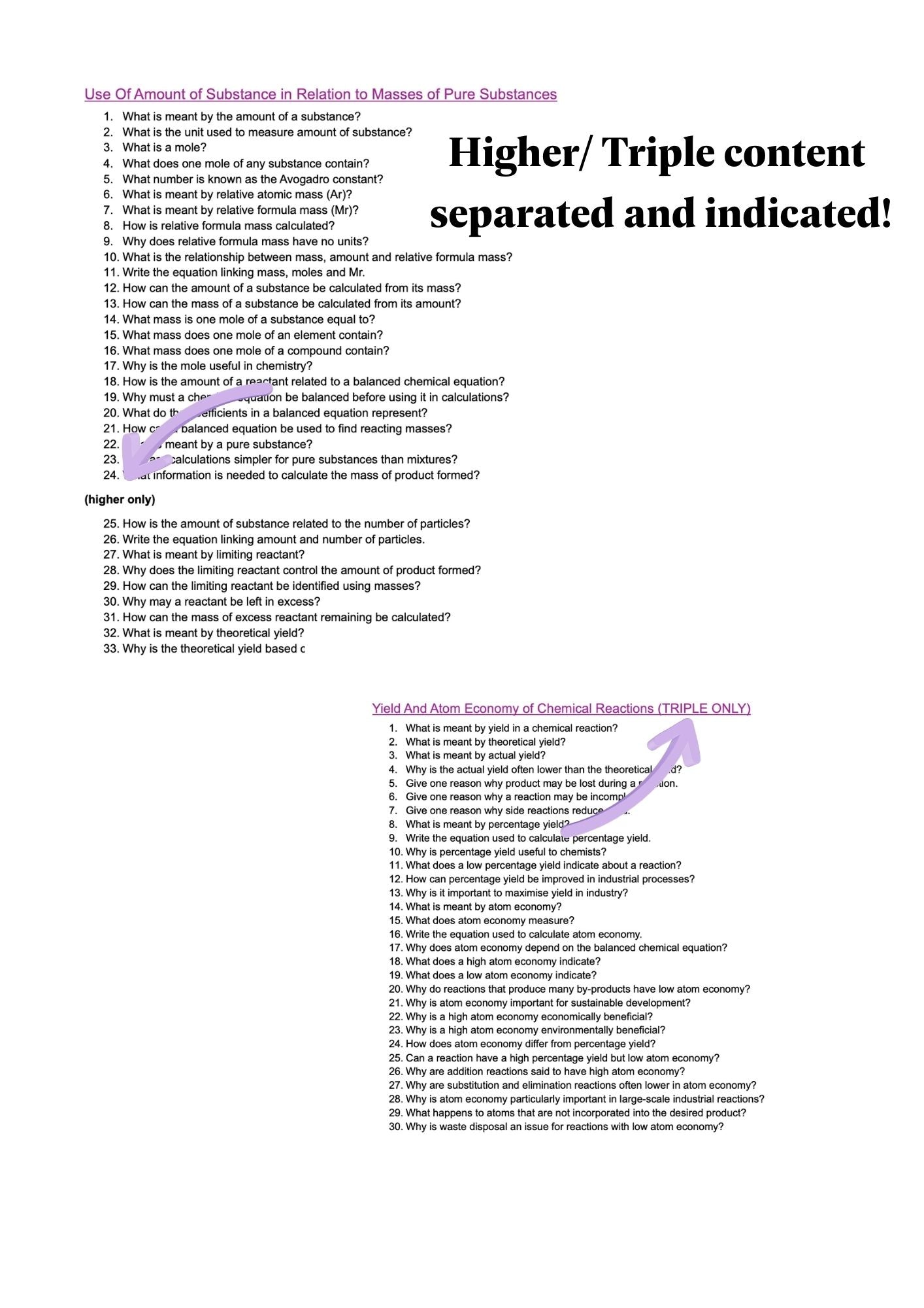AQA-GCSE-Chemistry: Combined/Triple Science