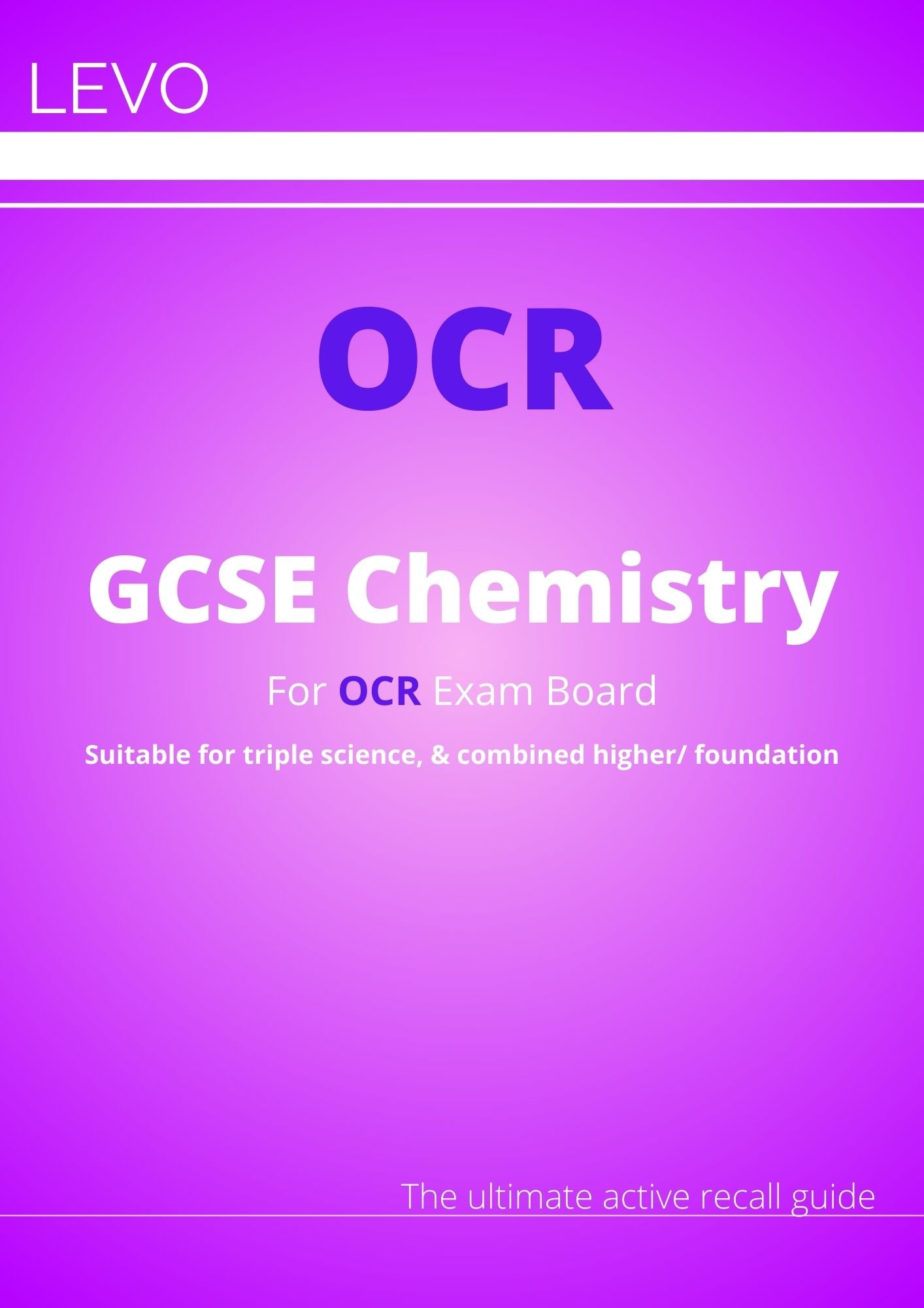 OCR-GCSE-Chemistry: Combined/Triple Science