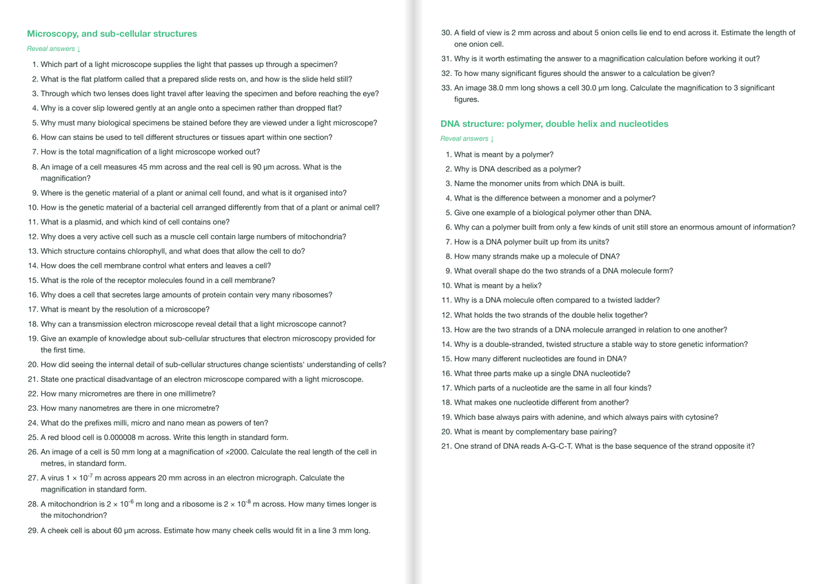 OCR-GCSE-Triple Science-Biology-HIGHER