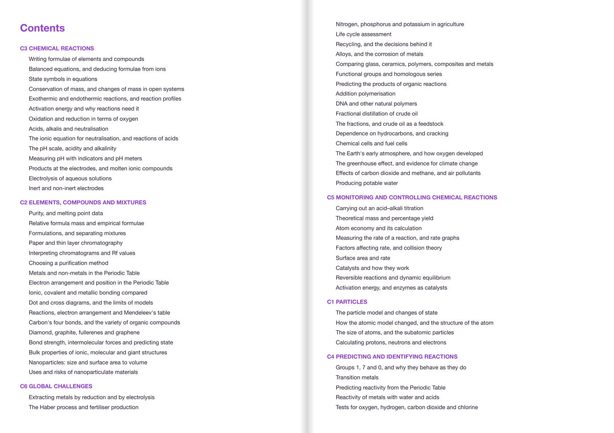 OCR-GCSE-Triple Science-Chemistry-FOUNDATION