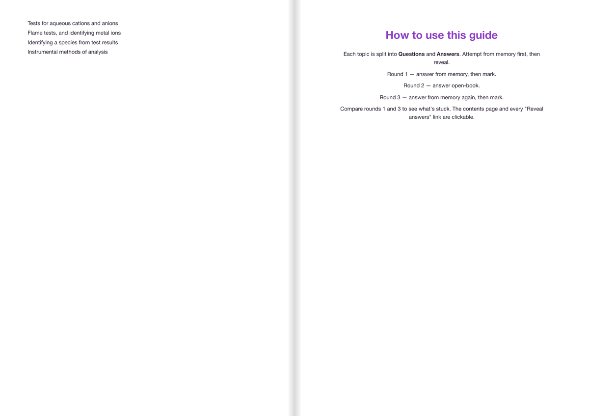 OCR-GCSE-Triple Science-Chemistry-FOUNDATION