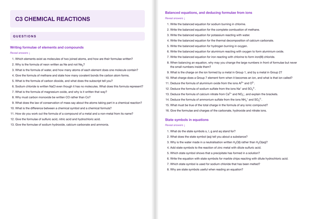 OCR-GCSE-Triple Science-Chemistry-FOUNDATION