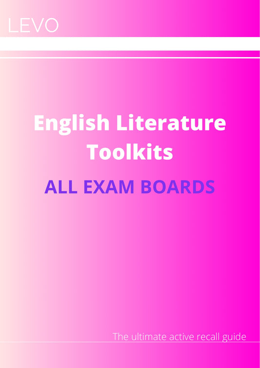 A Level English Literature- Toolkits