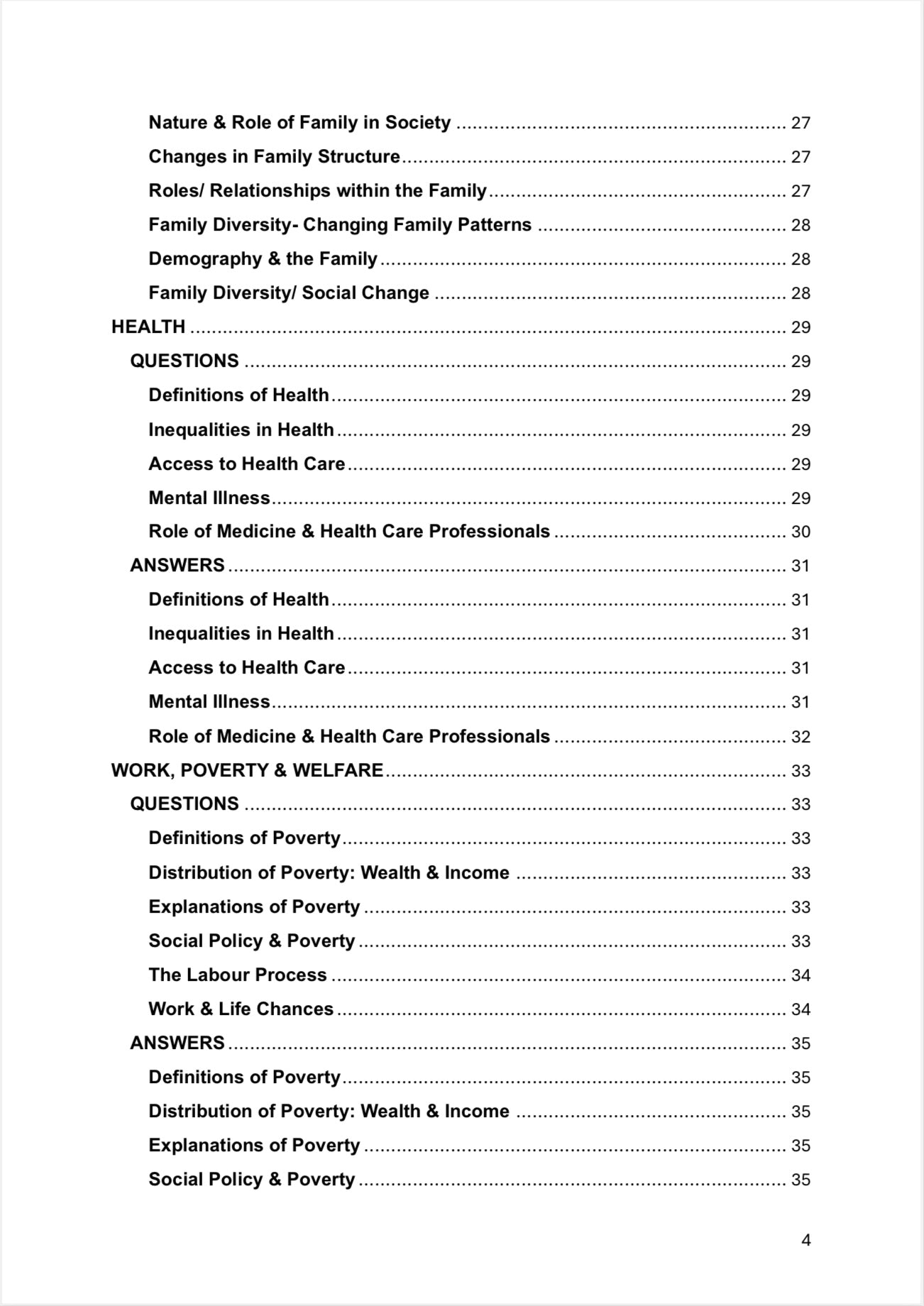 A level Sociology- AQA