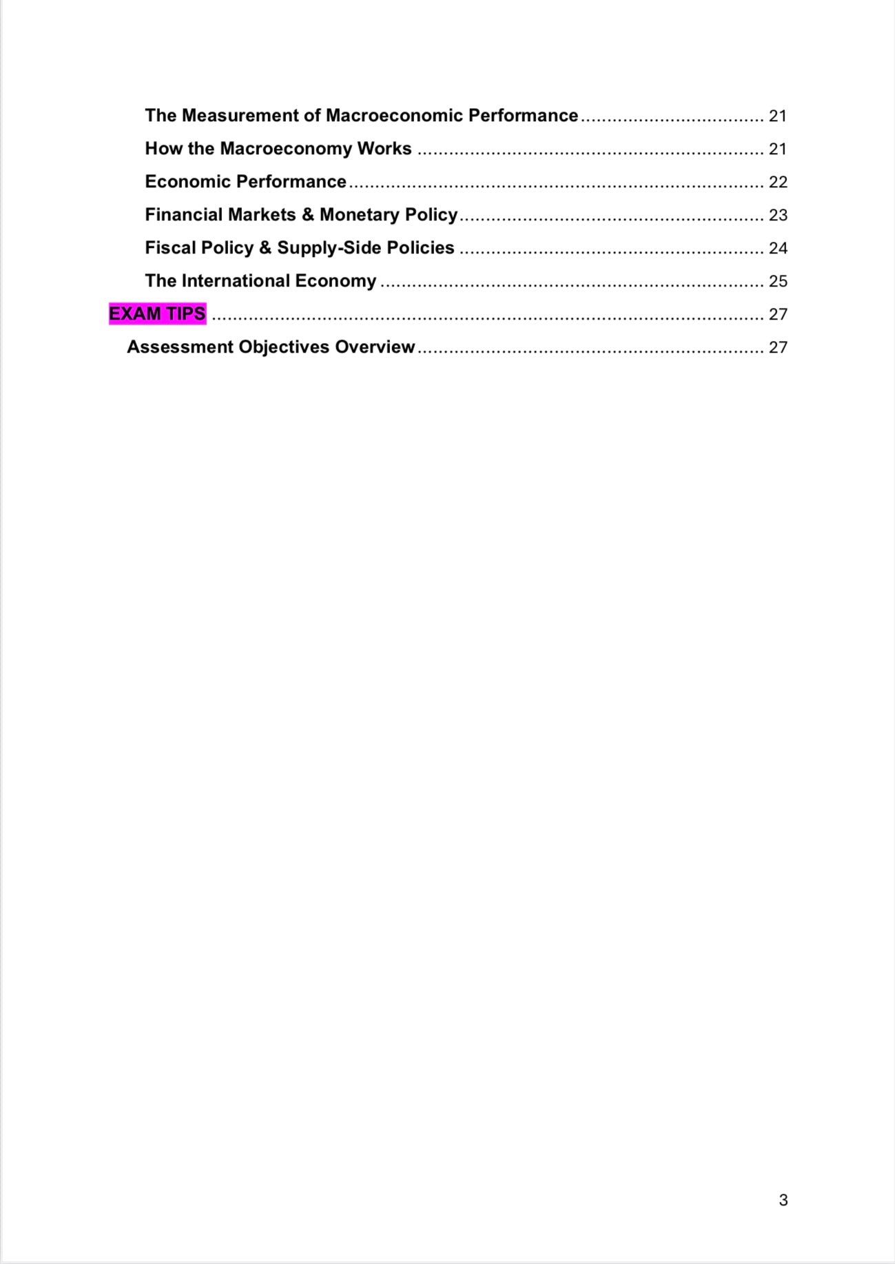 AQA Level Economics