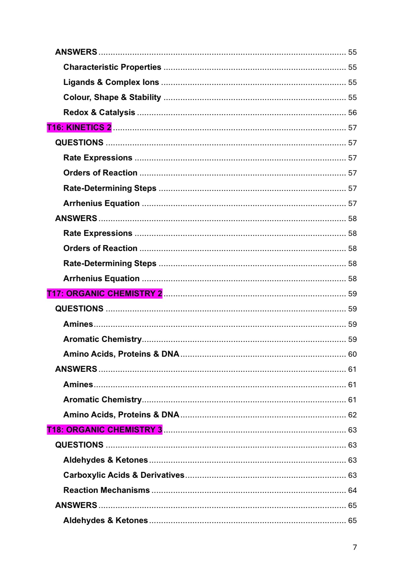 A Level Chemistry- Edexcel