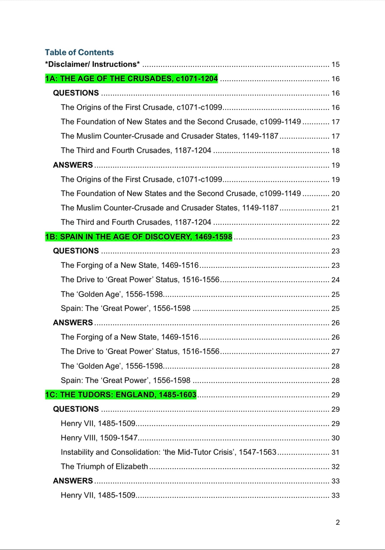 AQA A Level History