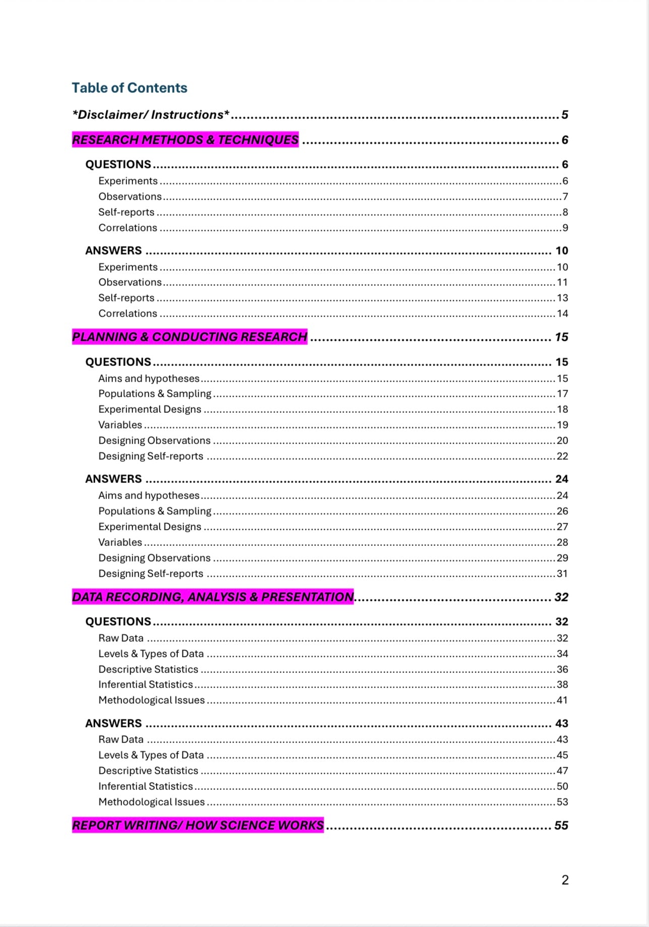 OCR A Level Psychology
