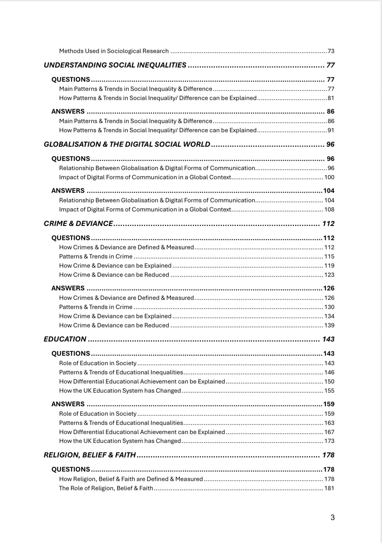 OCR A Level Sociology