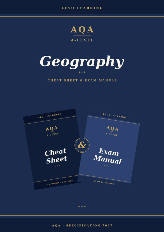 AQA A Level Geography- Cheat Sheet/ Exam Manual