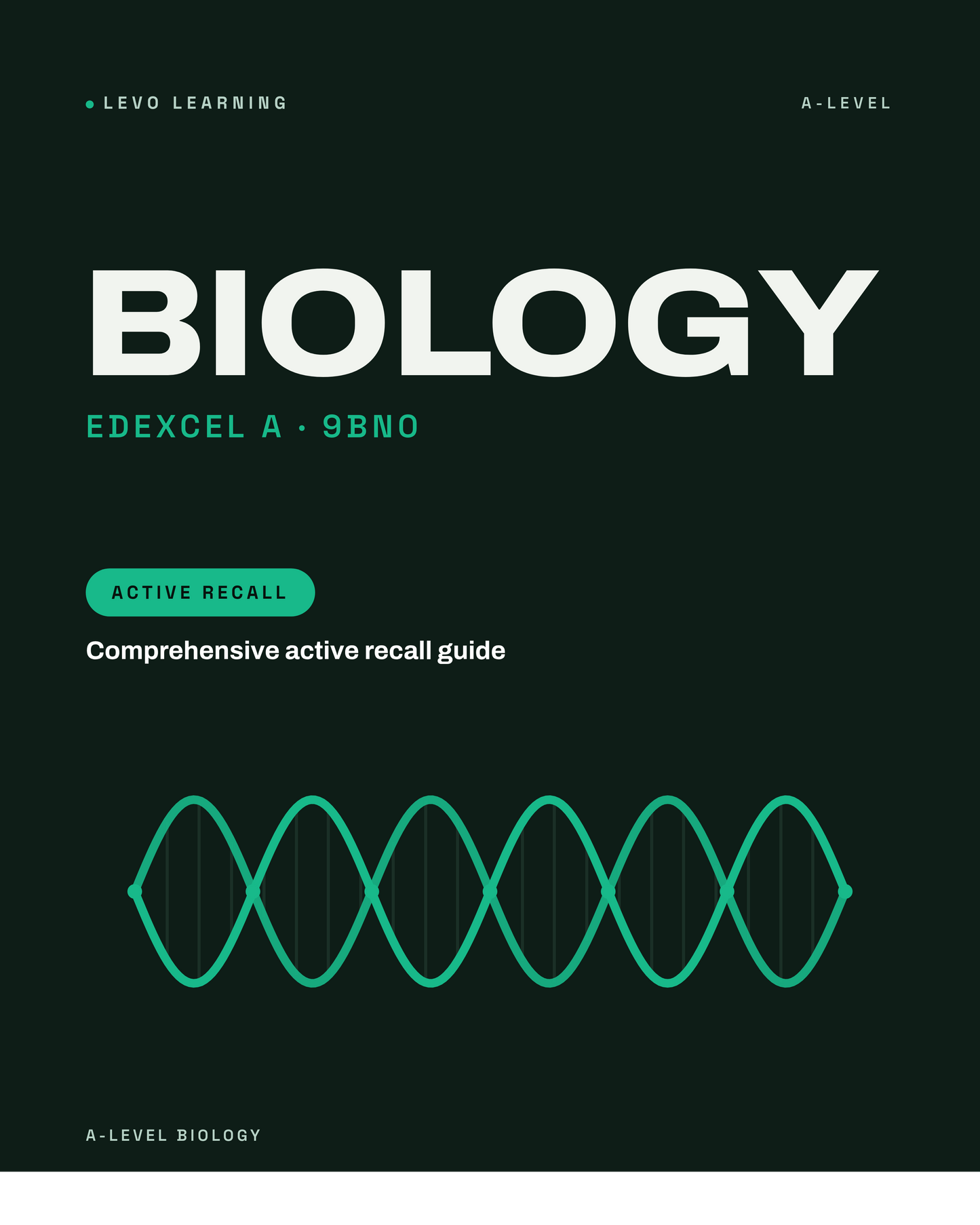 Edexcel A level Biology - ACTIVE RECALL