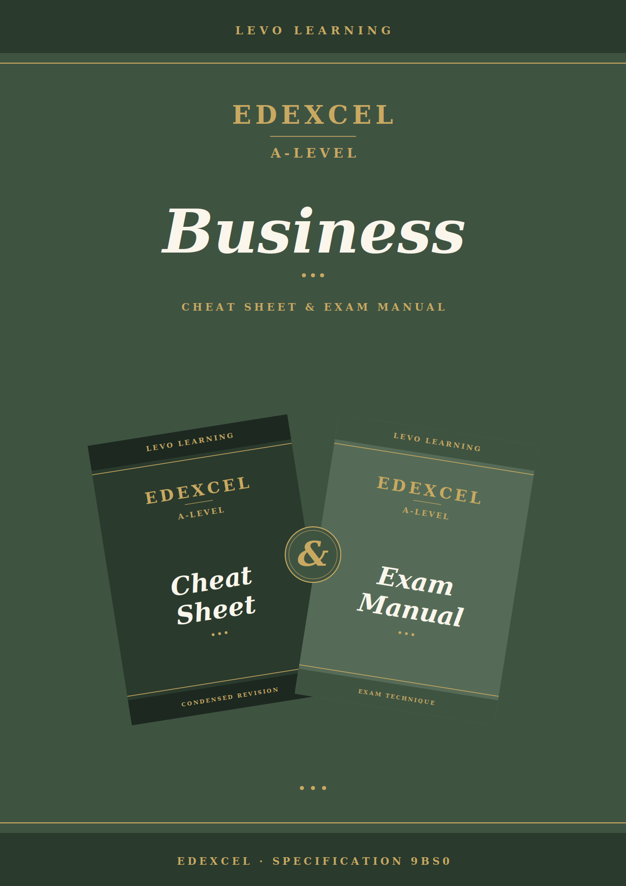 EDEXCEL A Level Business- Cheat Sheet/ Exam Manual