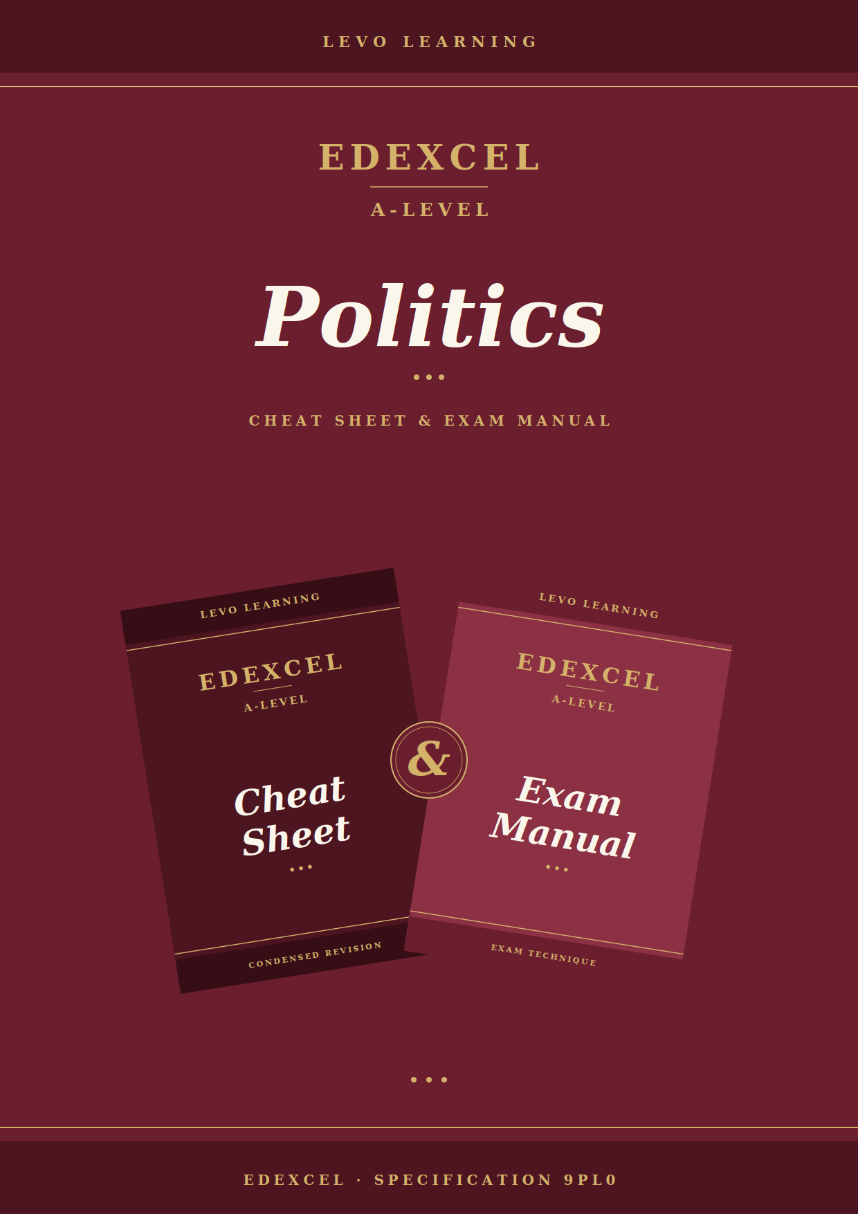 EDEXCEL A Level Politics- Cheat Sheet/ Exam Manual