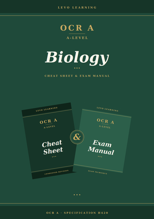 OCR A- A Level Biology- Cheat Sheet/ Exam Manual