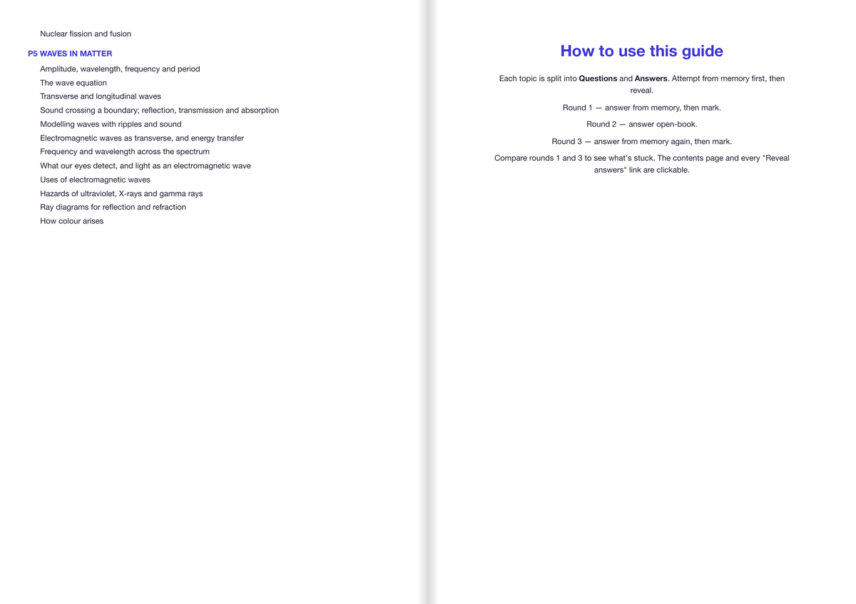 OCR-GCSE-Triple Science-Physics-FOUNDATION
