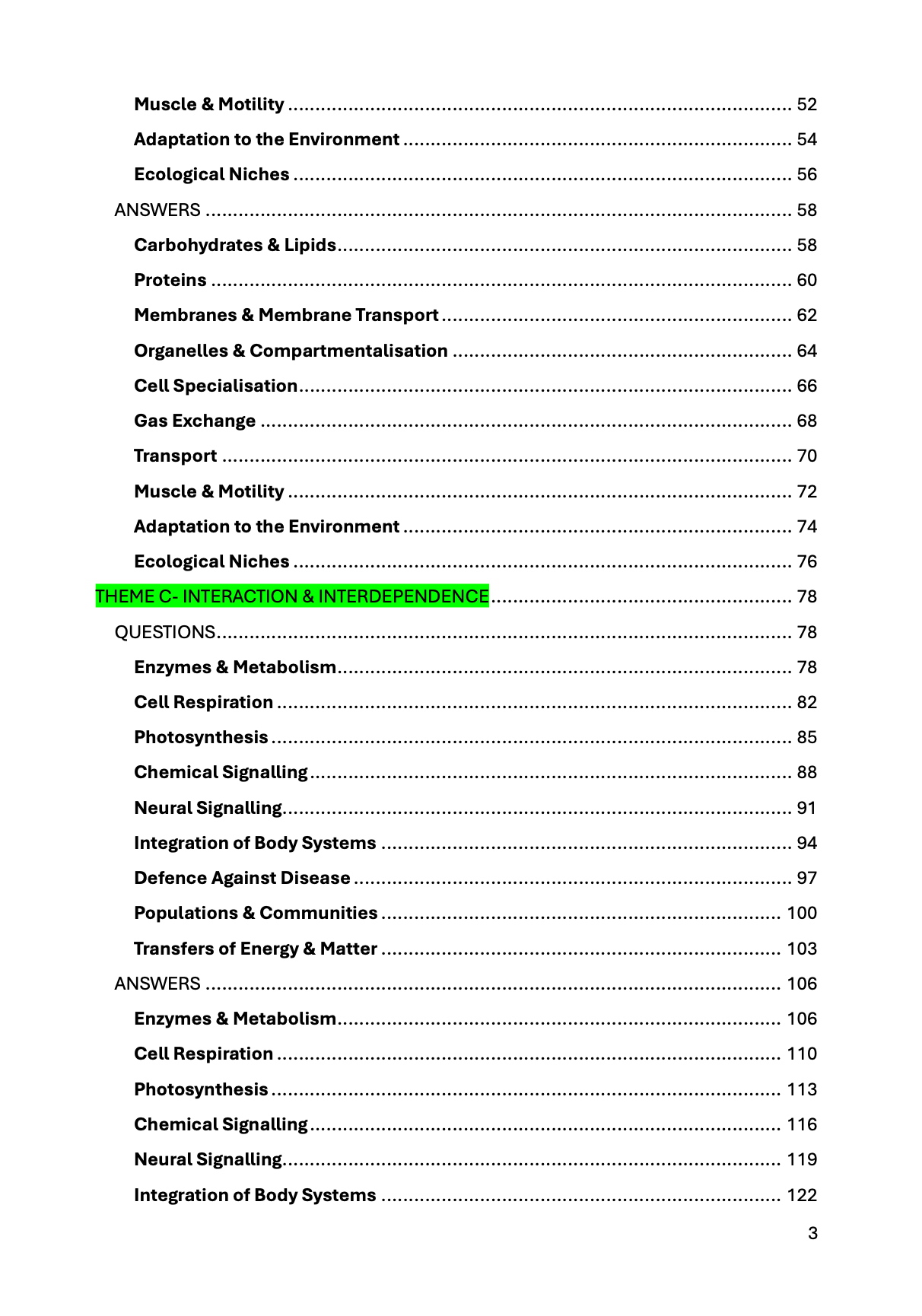 IB Biology- Diploma Programme