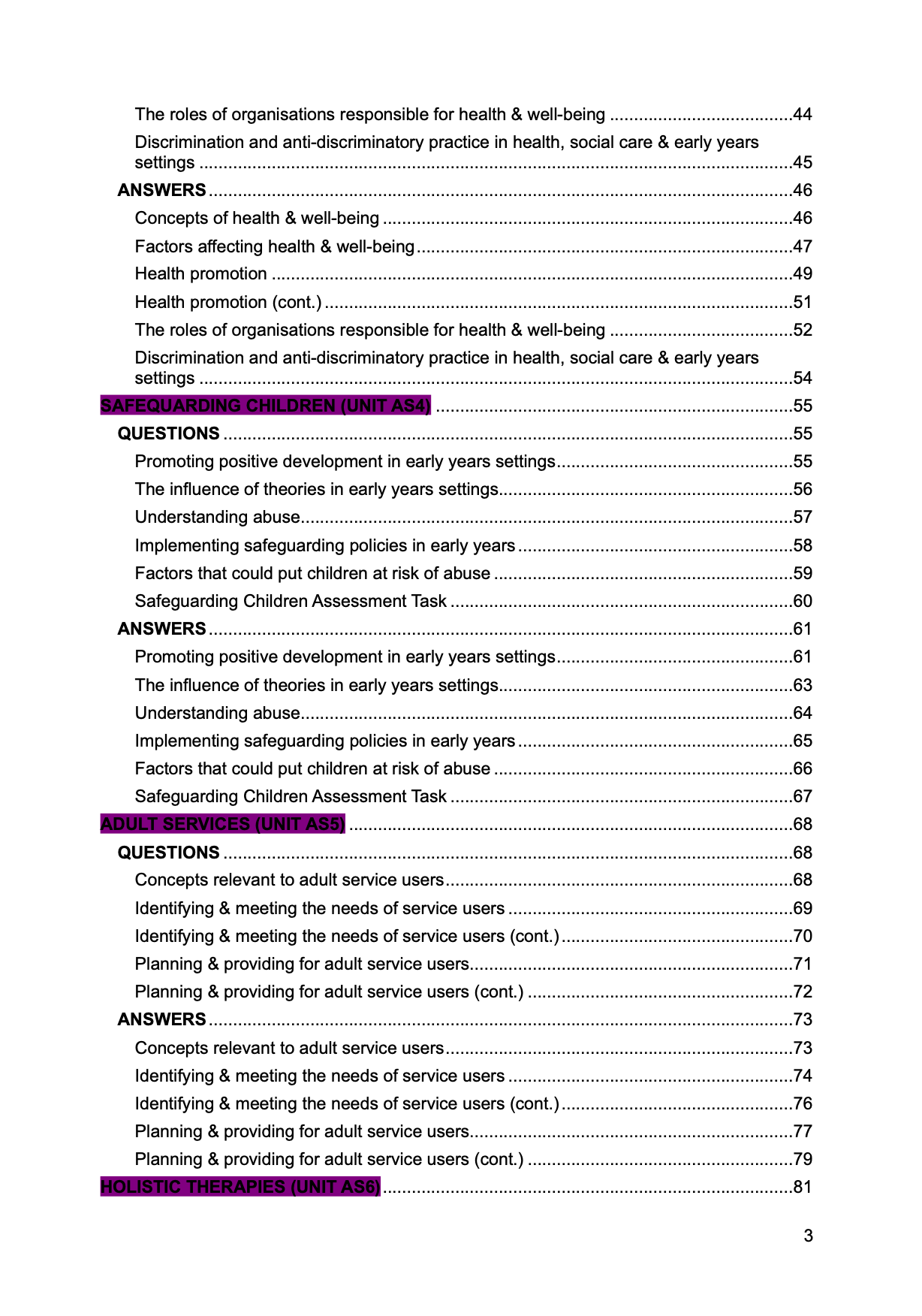 CCEA A Level Health & Social Care