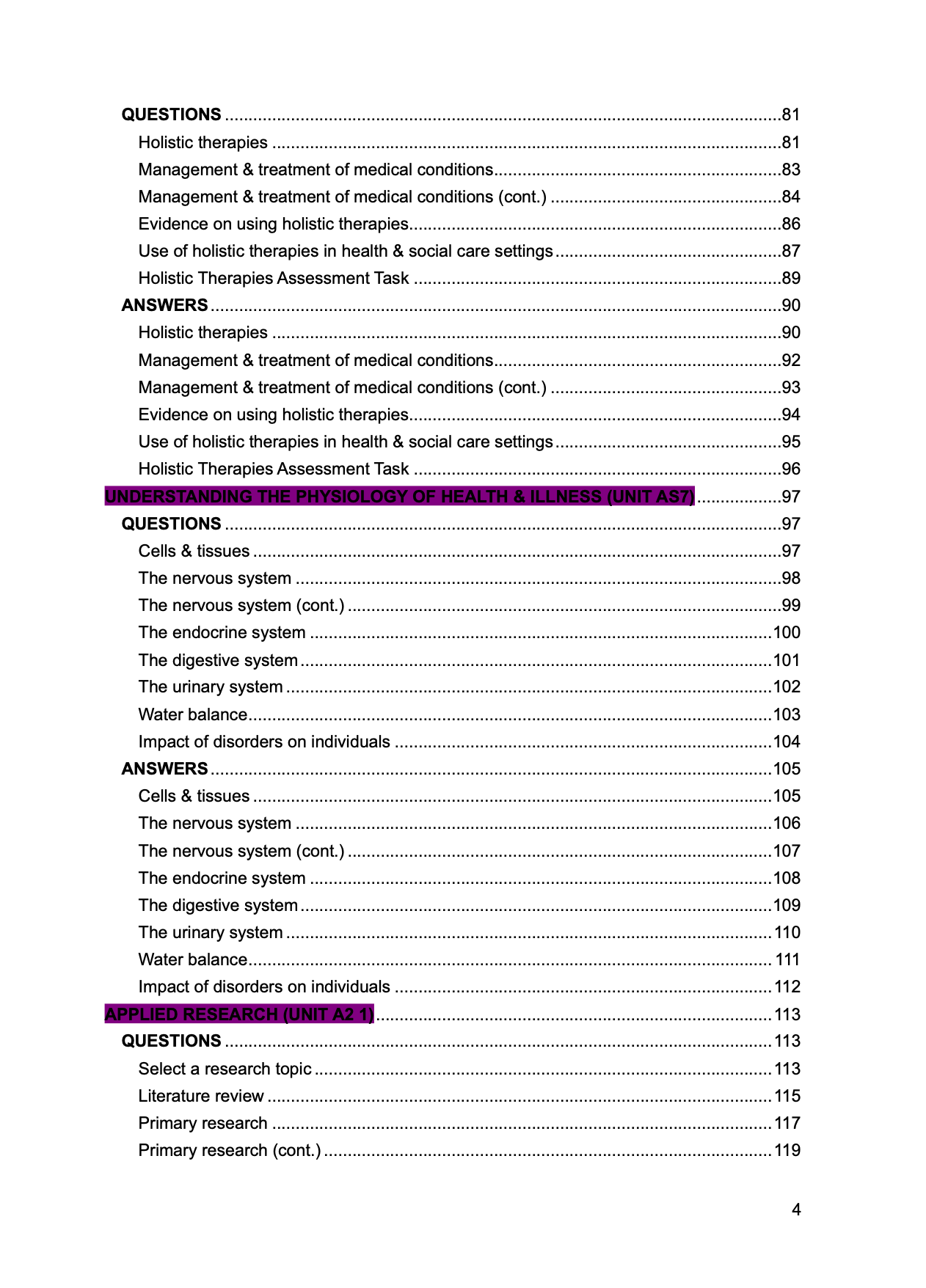 CCEA A Level Health & Social Care