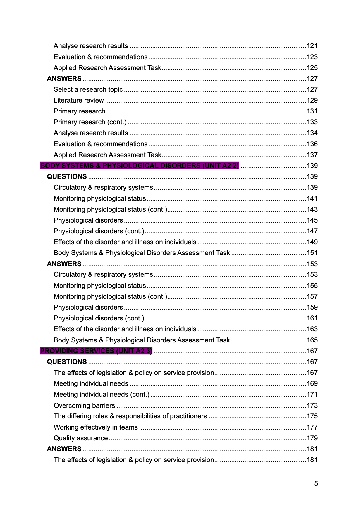 CCEA A Level Health & Social Care