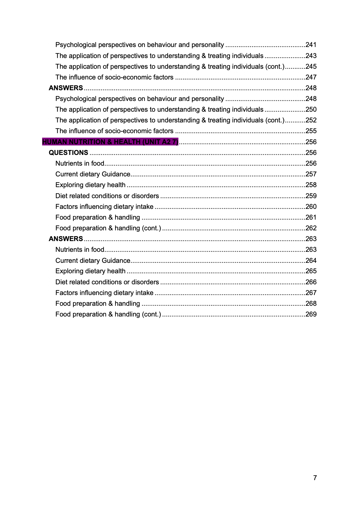 CCEA A Level Health & Social Care