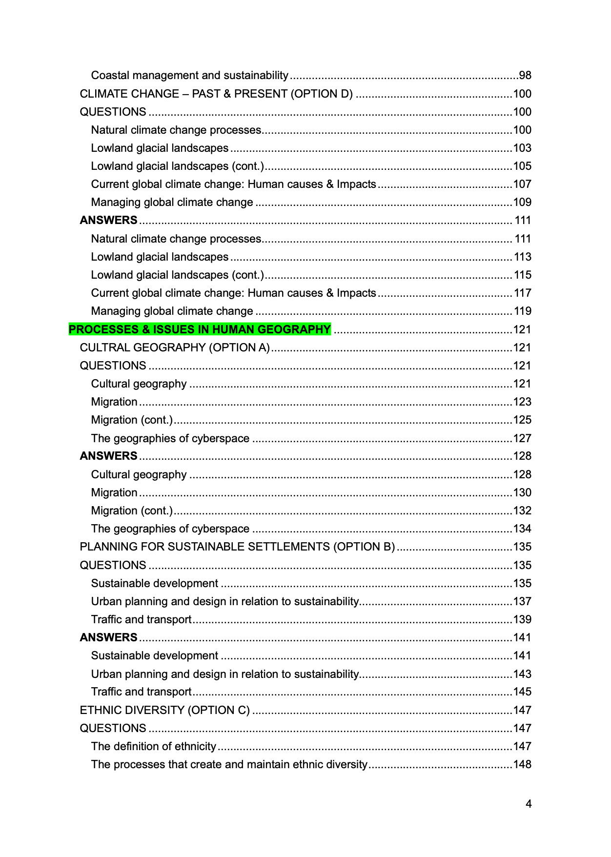 CCEA A Level Geography