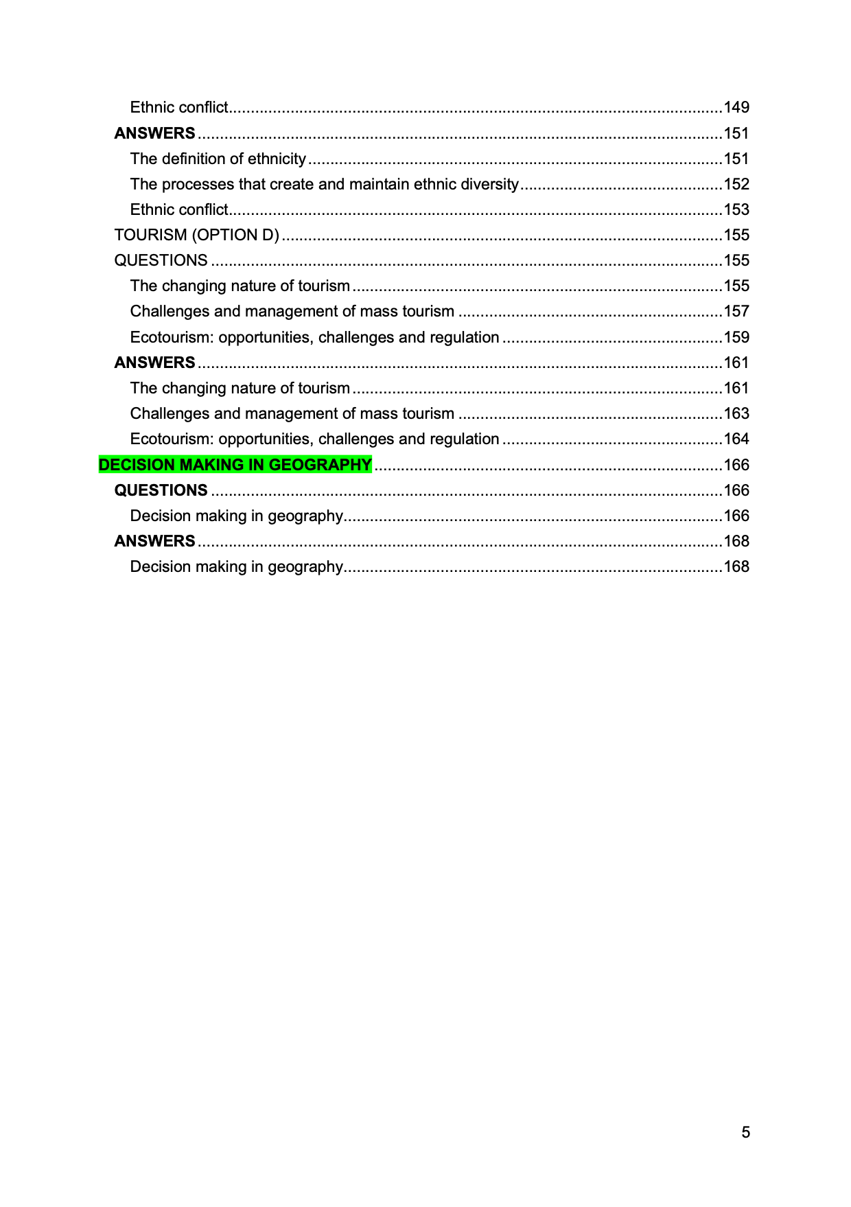 CCEA A Level Geography