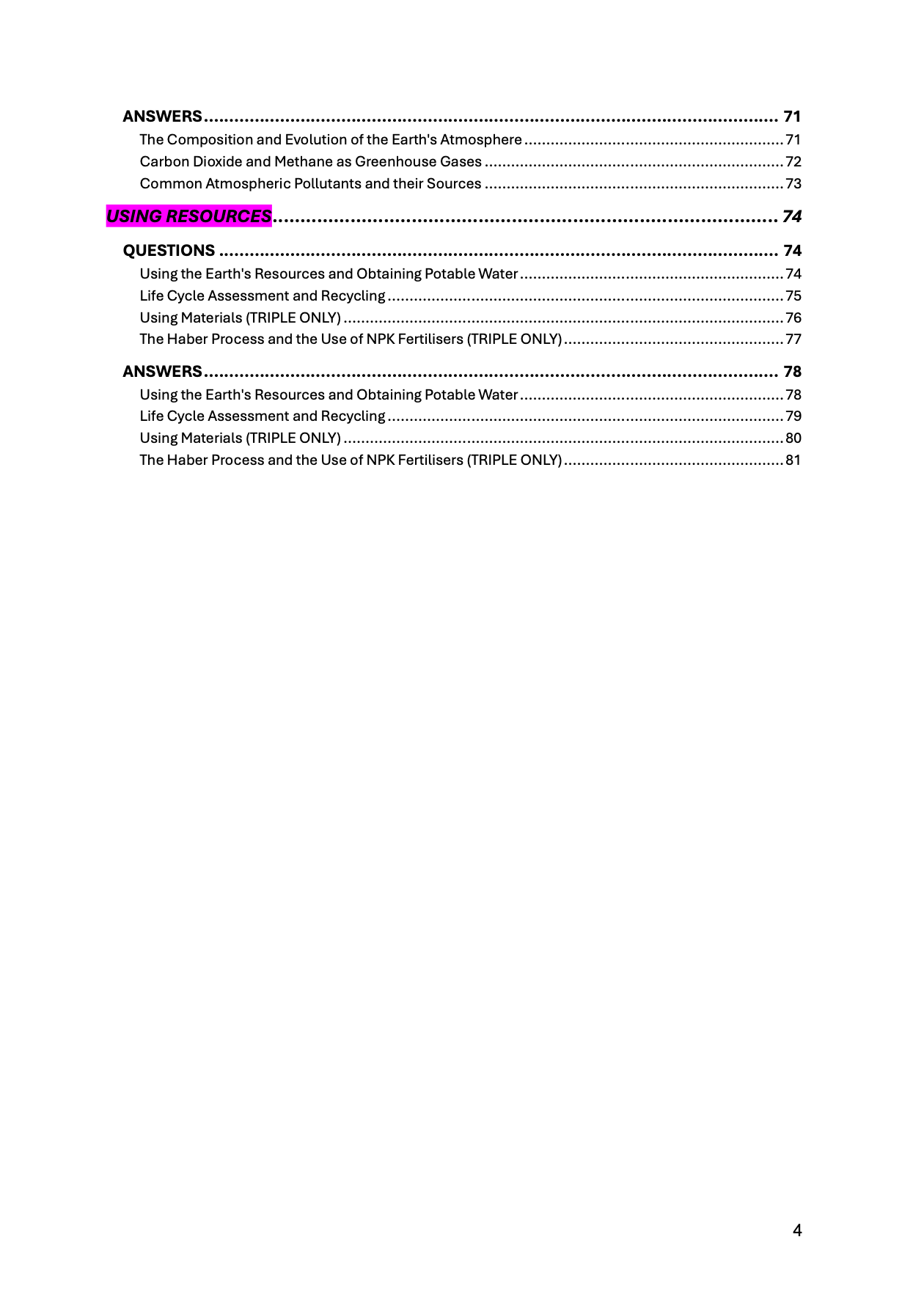 AQA-GCSE-Chemistry: Combined/Triple Science