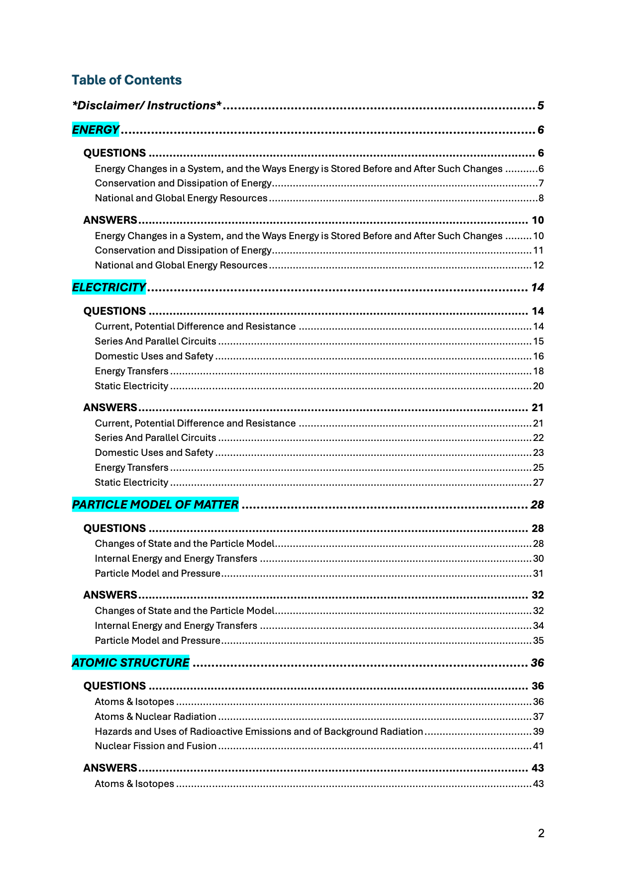 AQA-GCSE-Physics: Combined/Triple Science