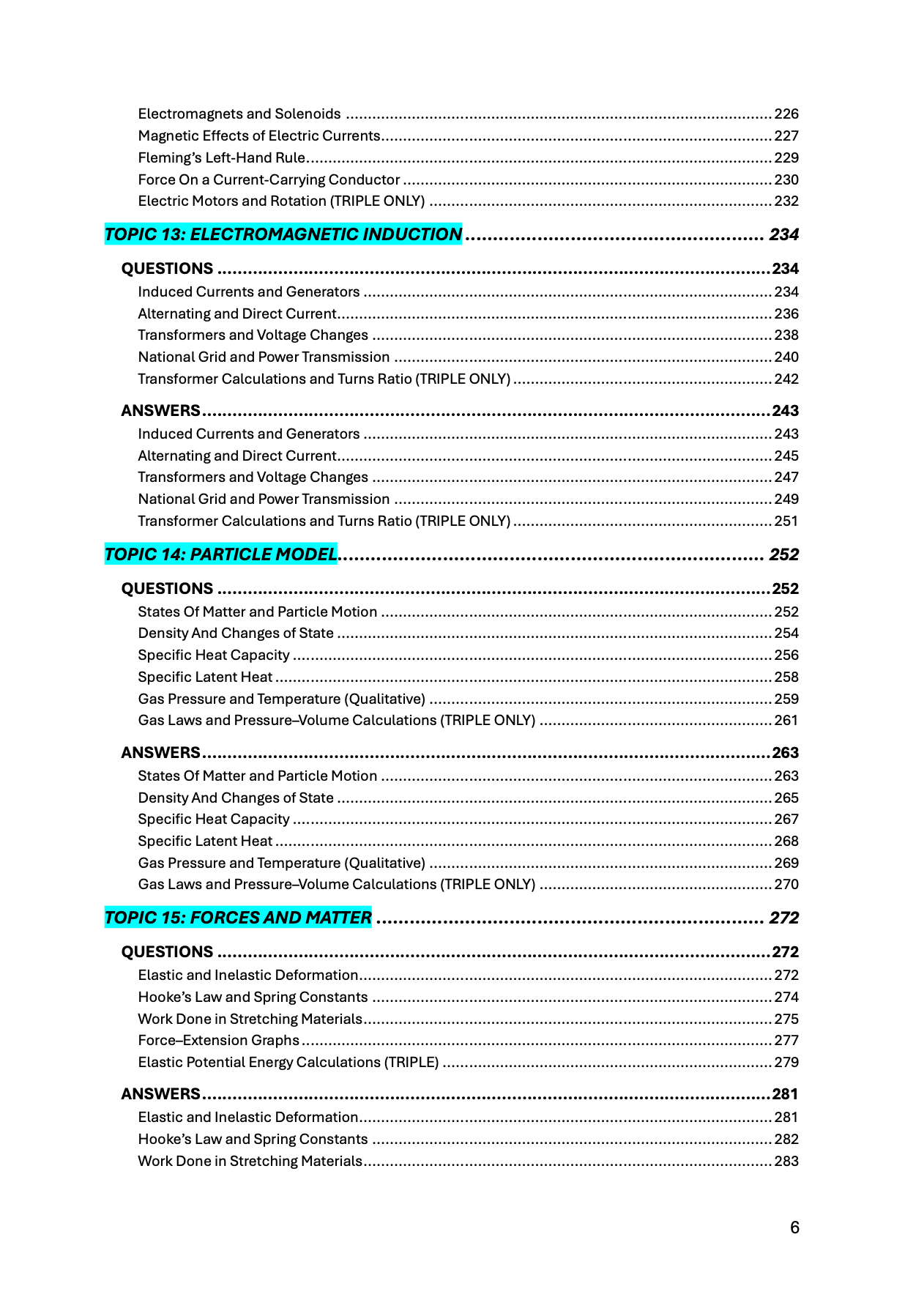 EDEXCEL-GCSE-Physics: Combined/Triple Science