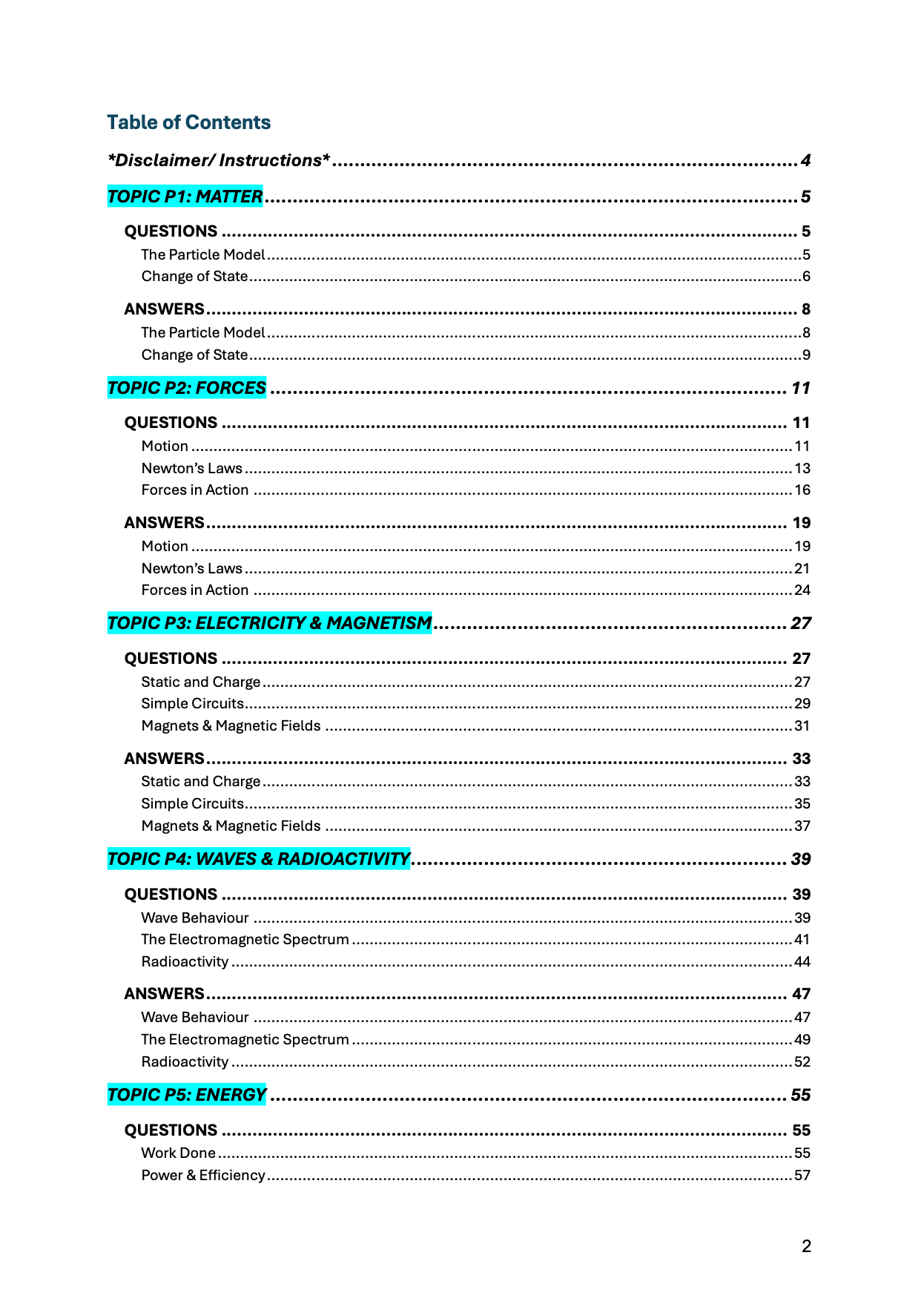 OCR-GCSE-Physics: Combined/Triple Science