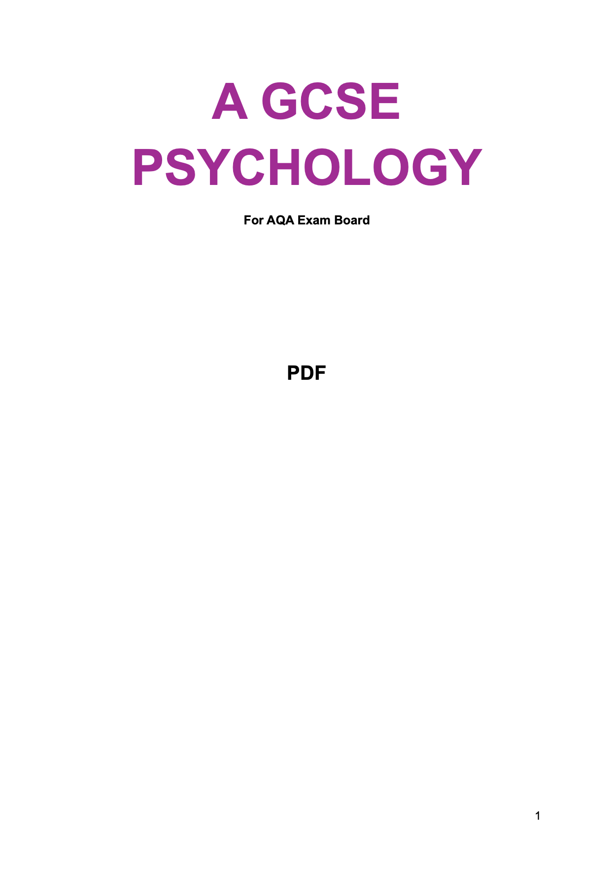AQA-GCSE-Psychology