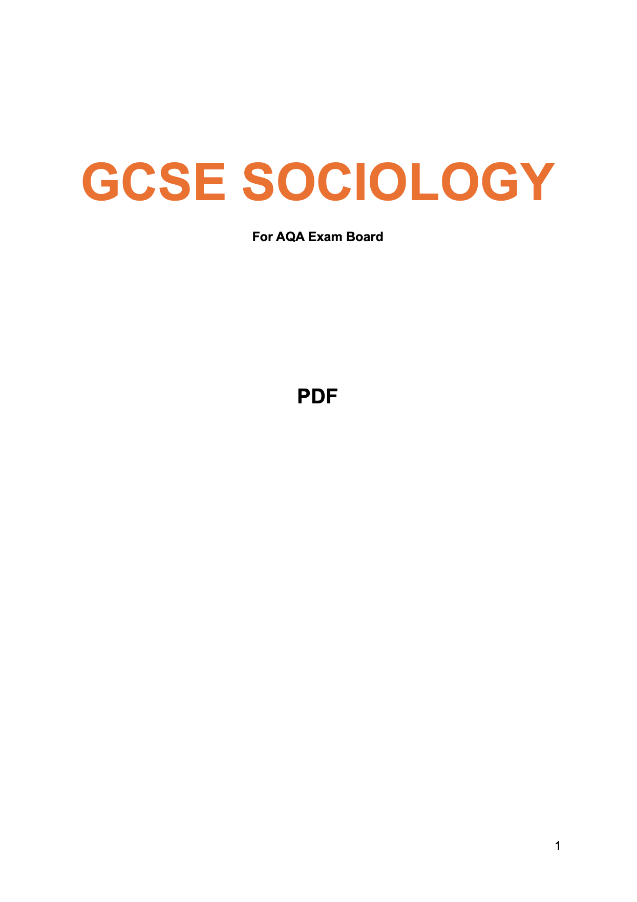 AQA-GCSE-Sociology
