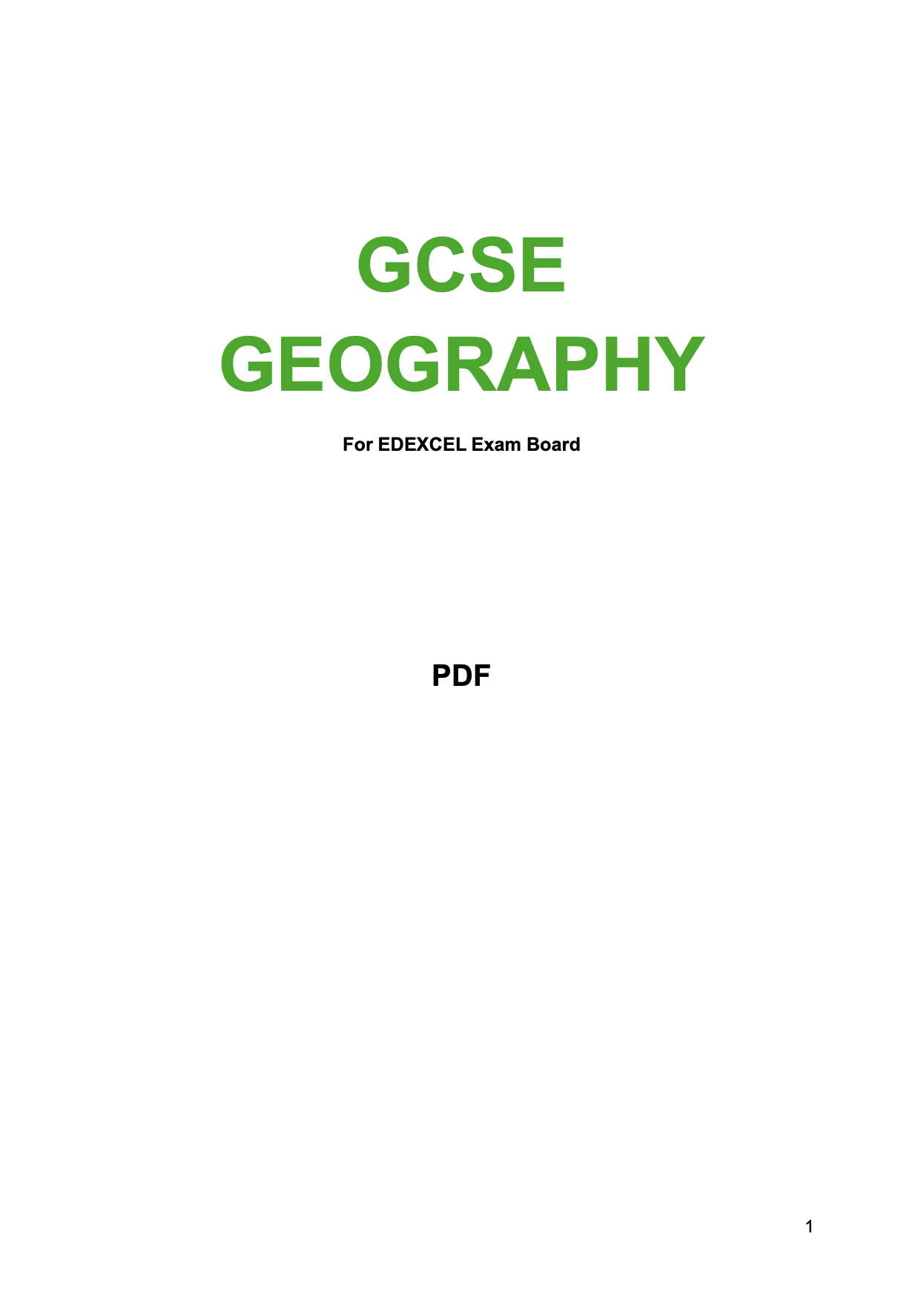 EDEXCEL-GCSE-Geography