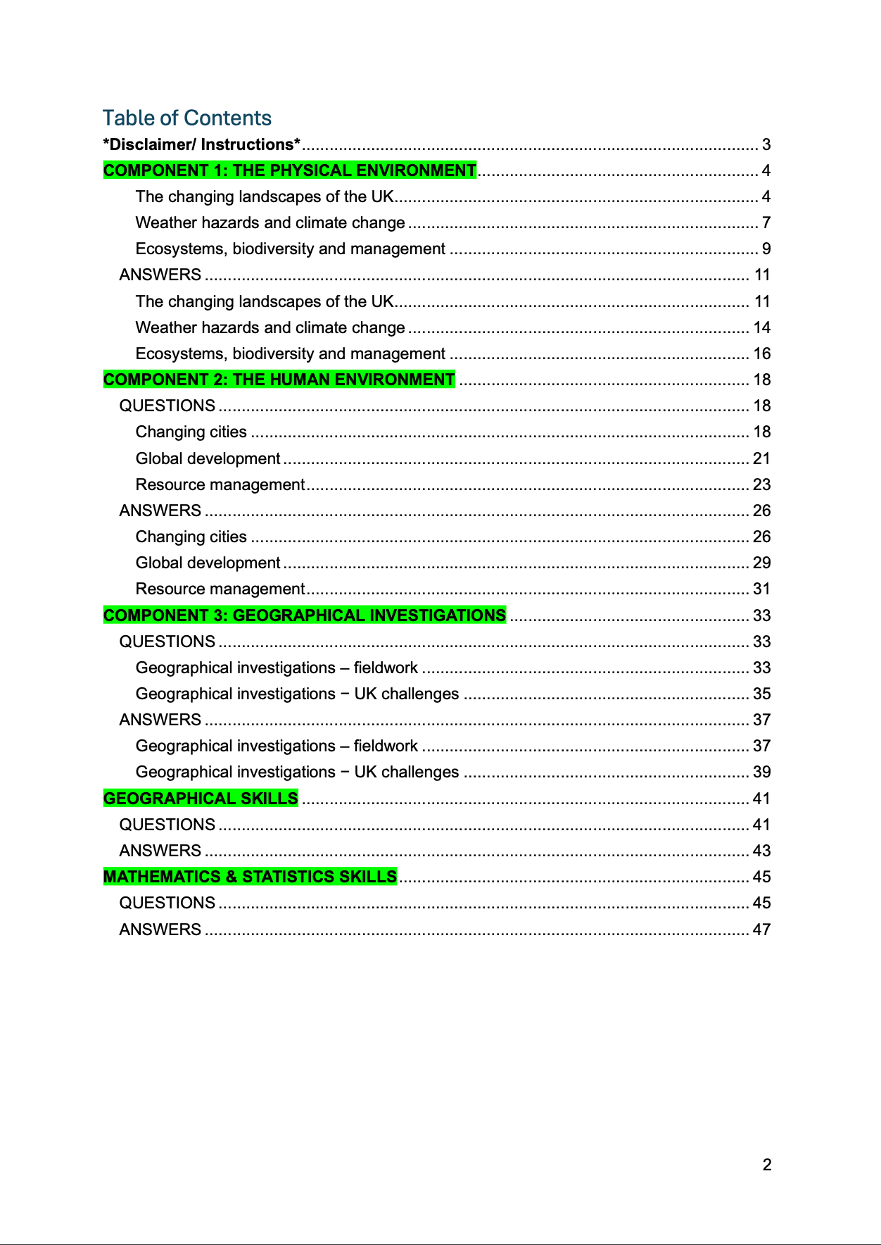 EDEXCEL-GCSE-Geography