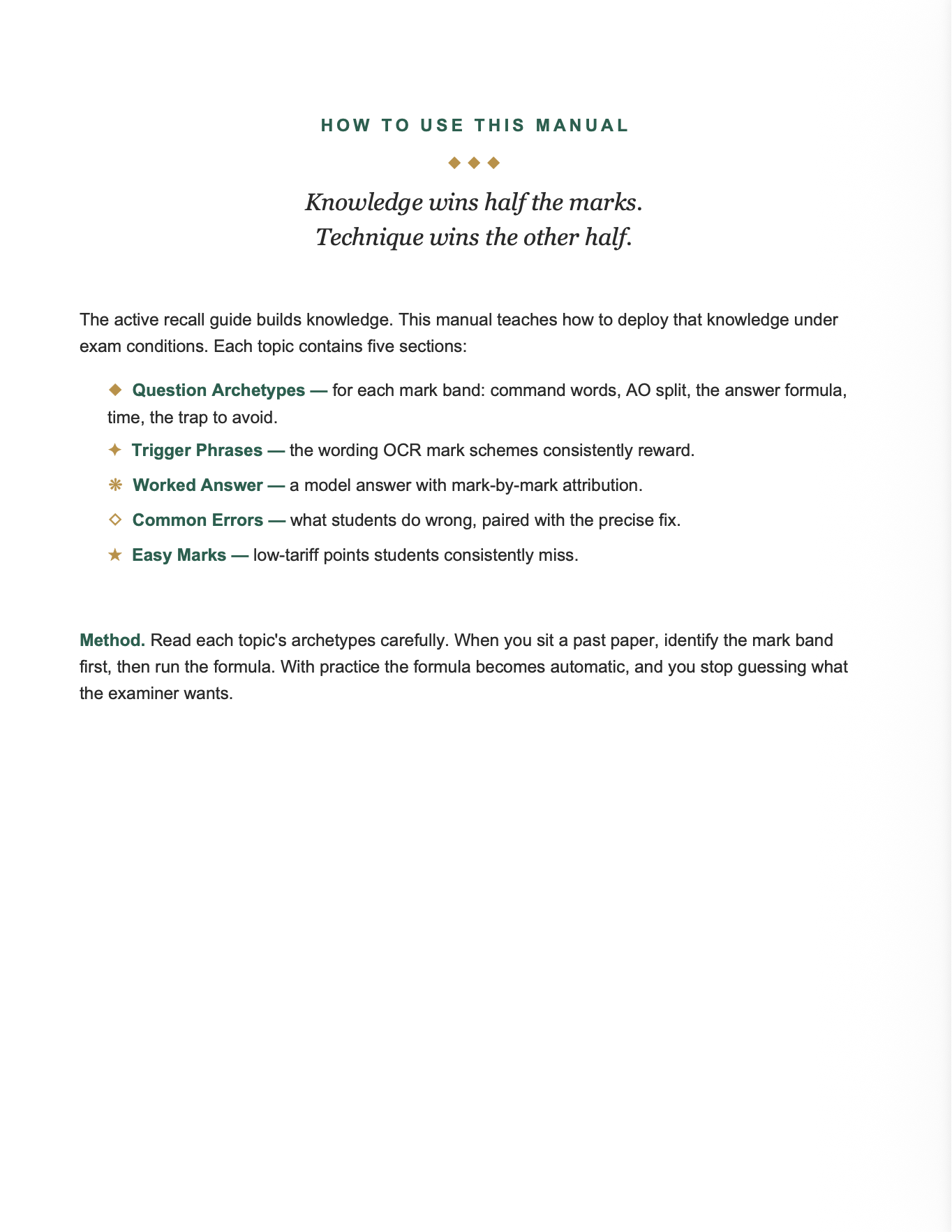OCR A- A LEVEL BIOLOGY 3-in-1