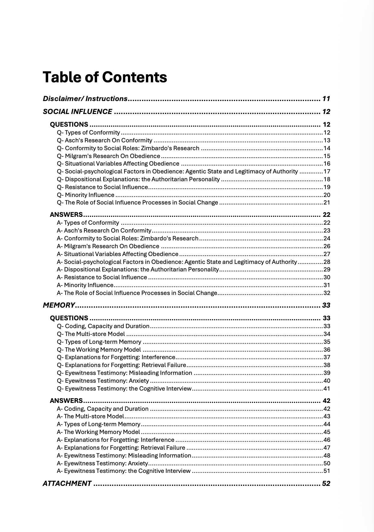 AQA A Level Psychology 3-in-1