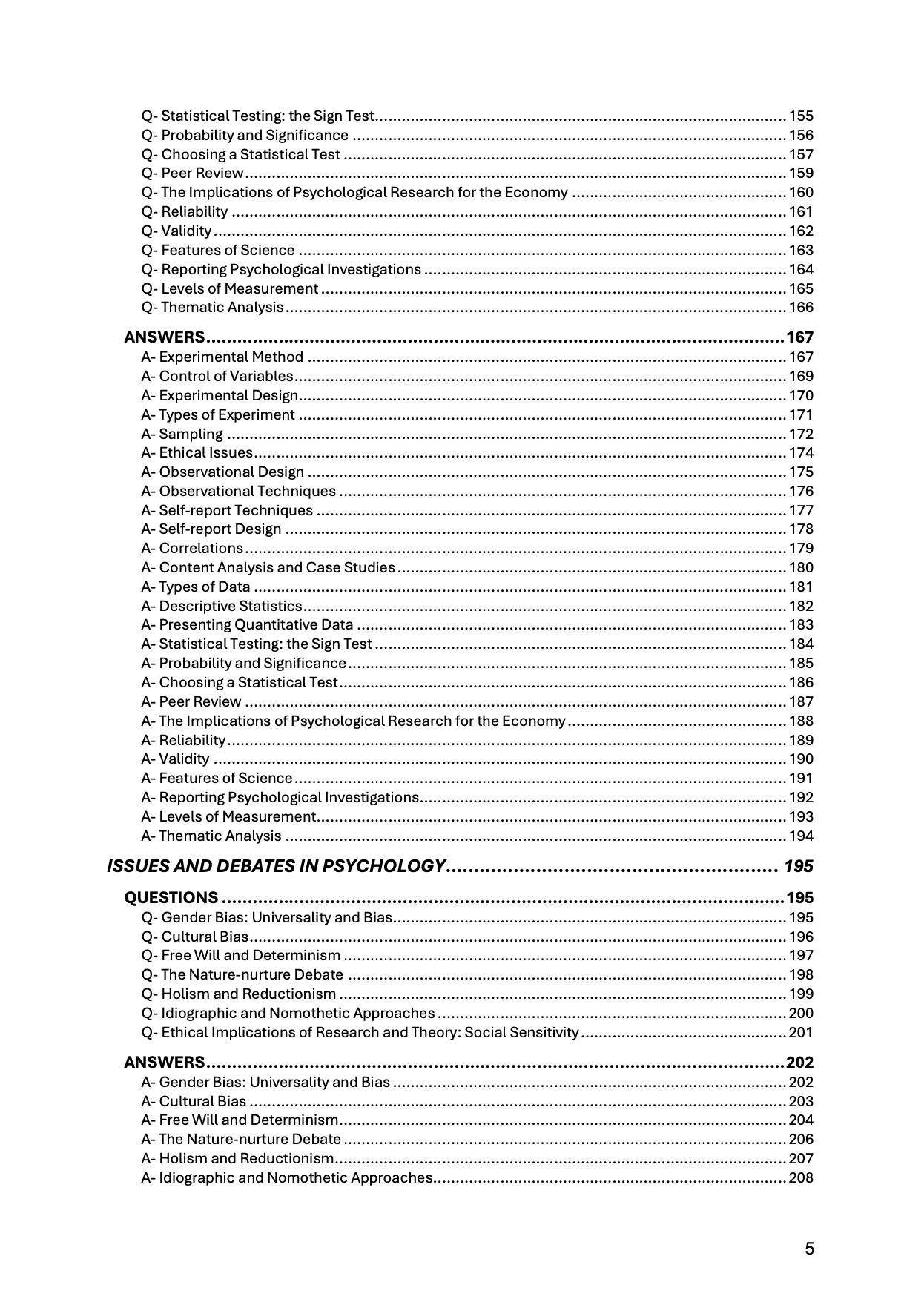 AQA A Level Psychology 3-in-1