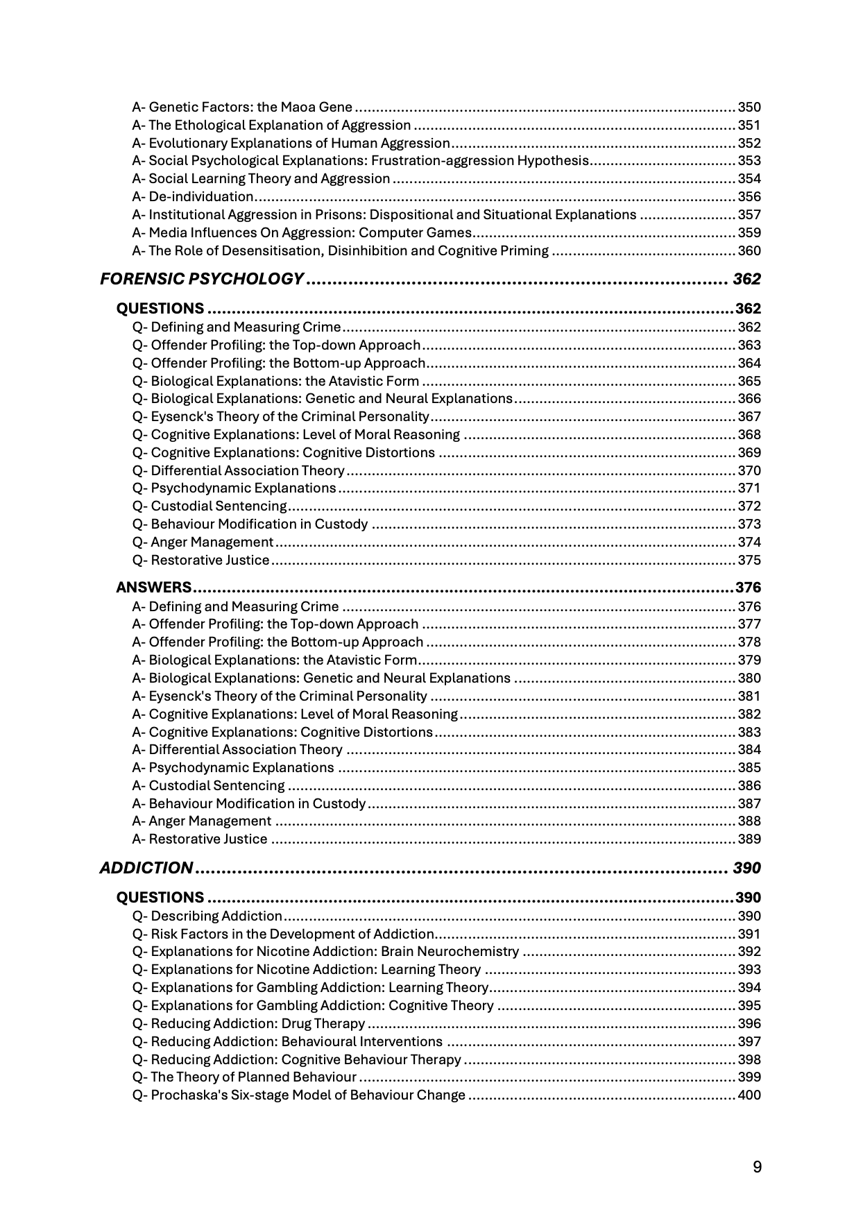 AQA A Level Psychology 3-in-1