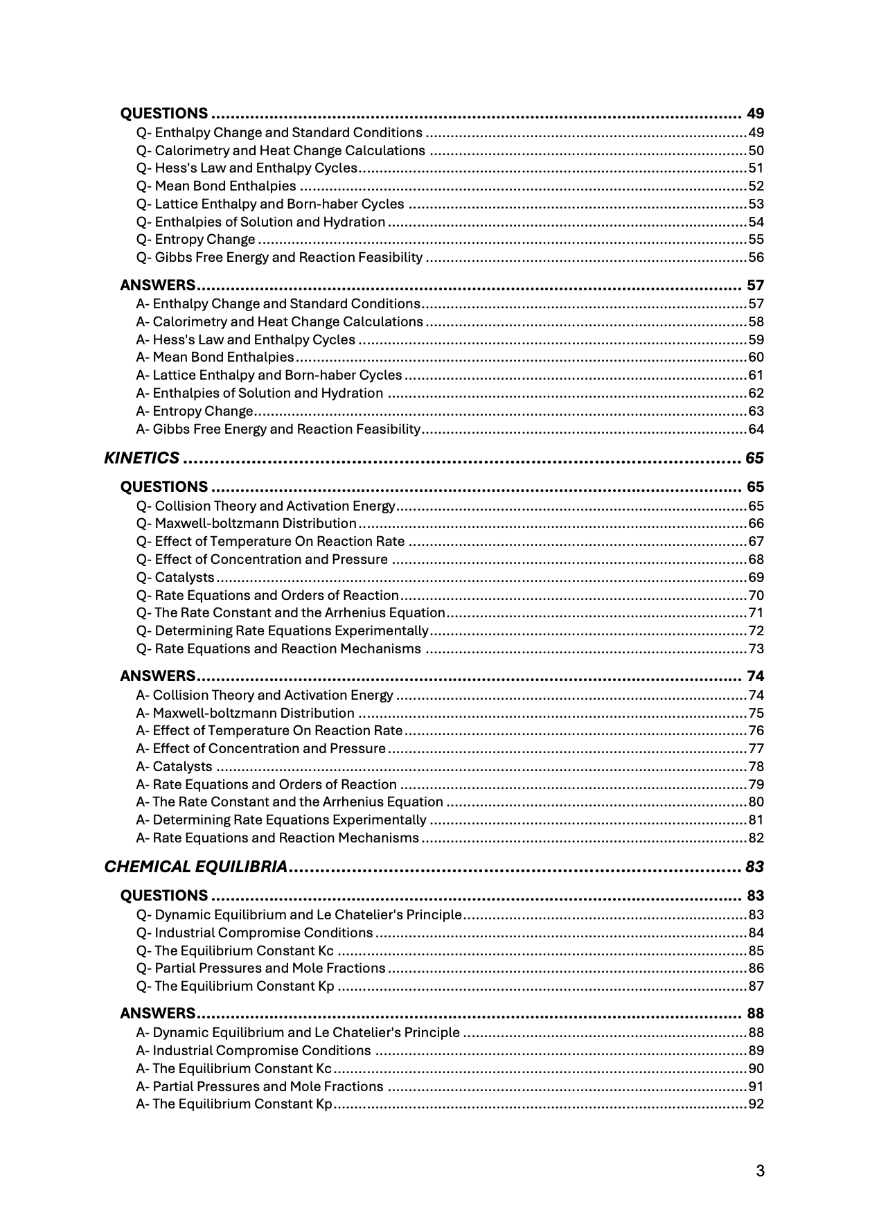 AQA A Level Chemistry 3-in-1