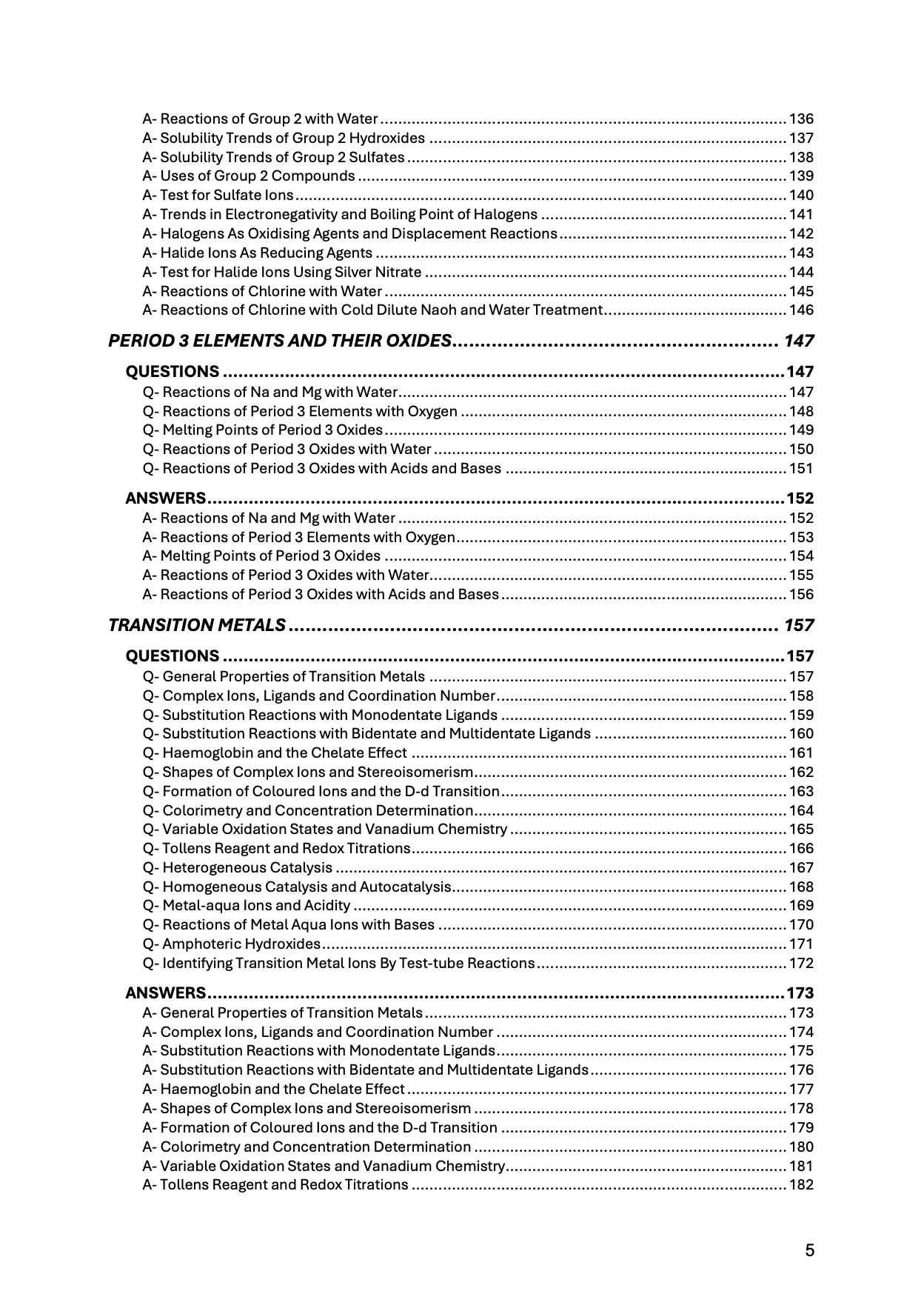AQA A Level Chemistry 3-in-1