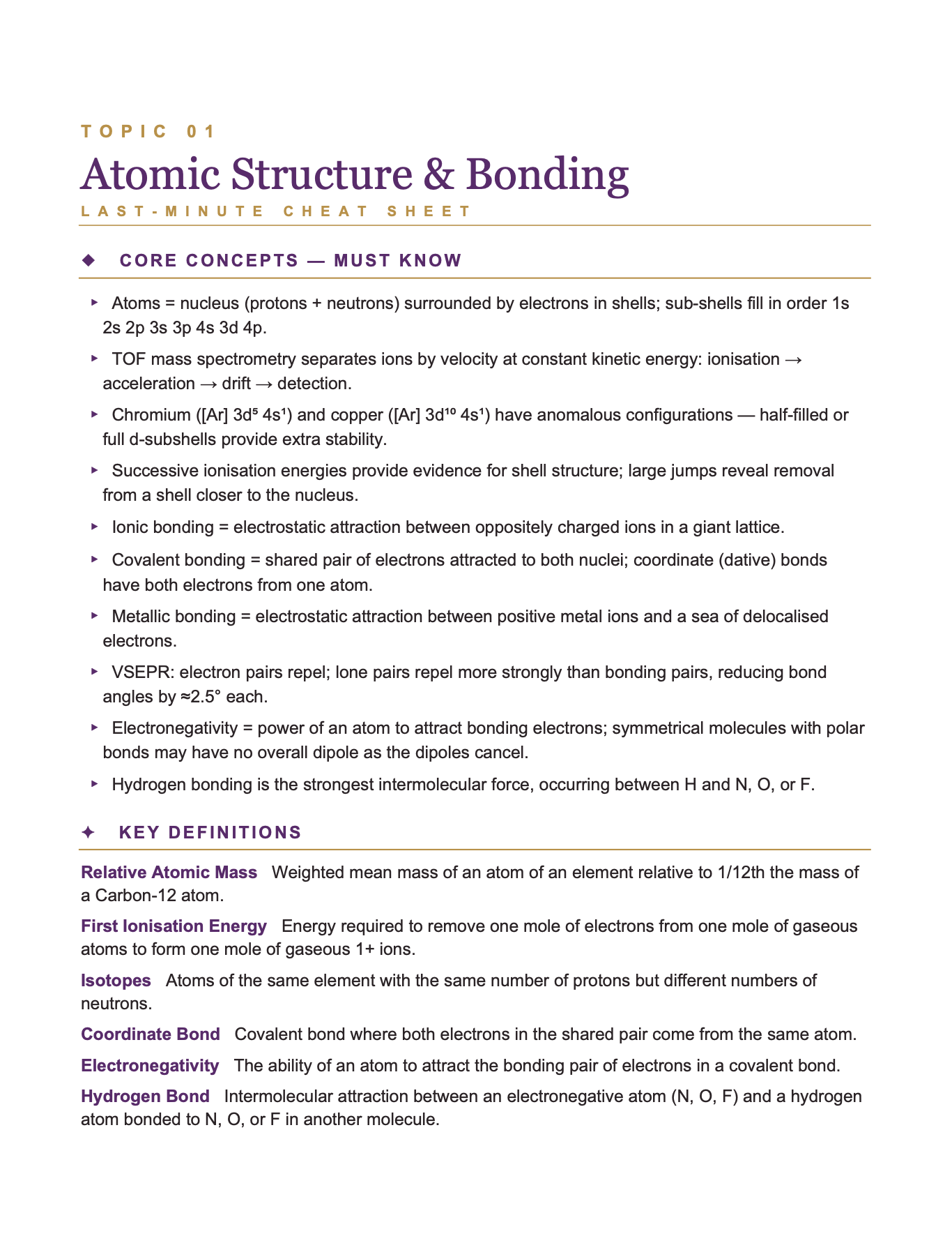 AQA A Level Chemistry 3-in-1