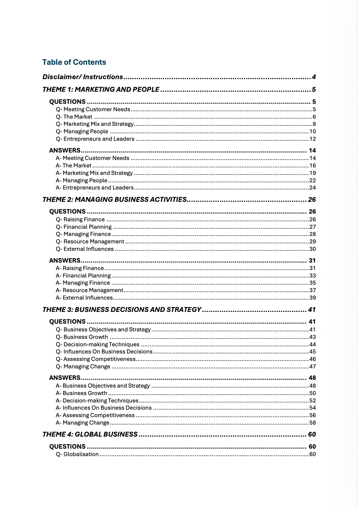 EDEXCEL A Level Business 3-in-1