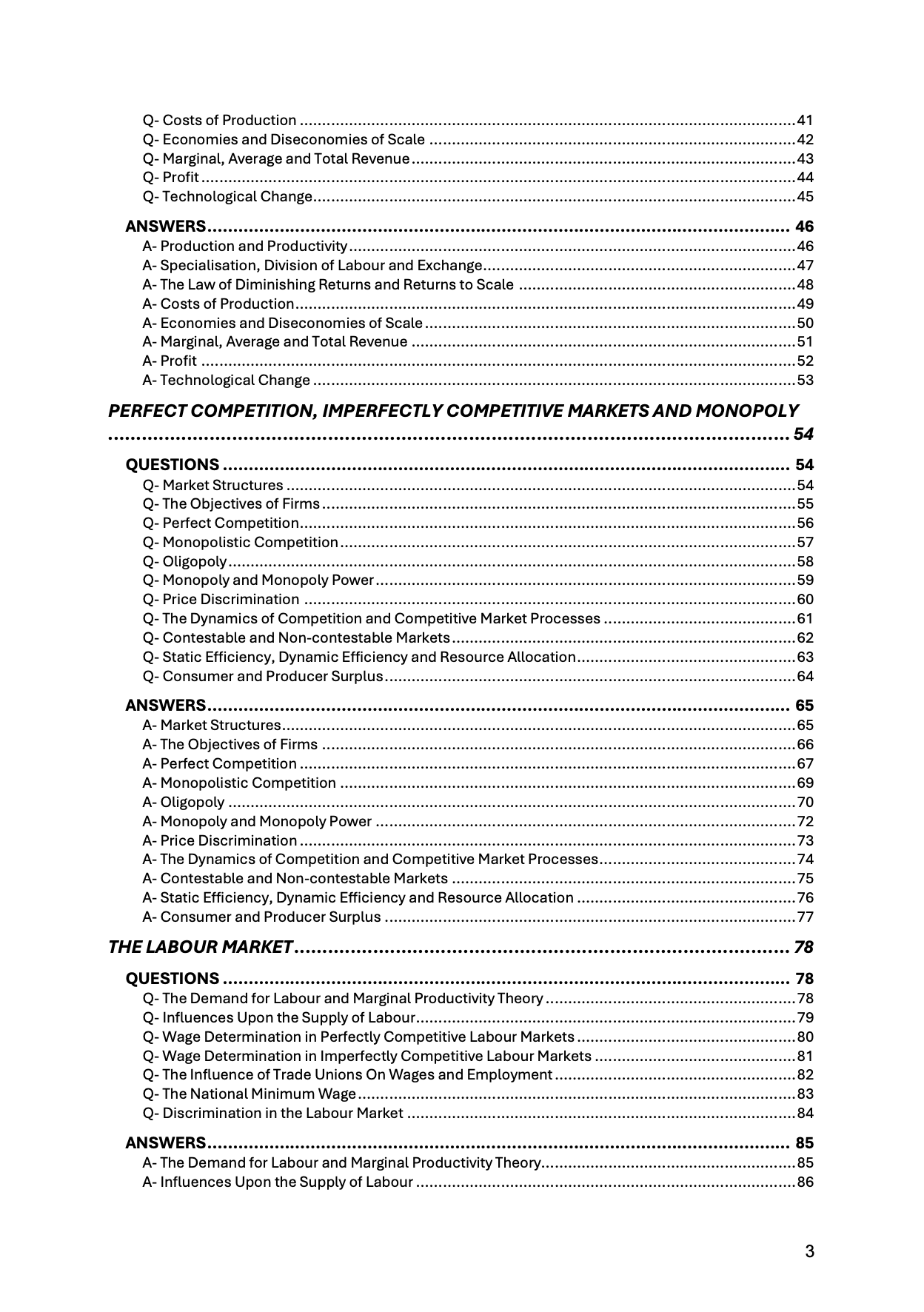 AQA A Level Economics 3-in-1
