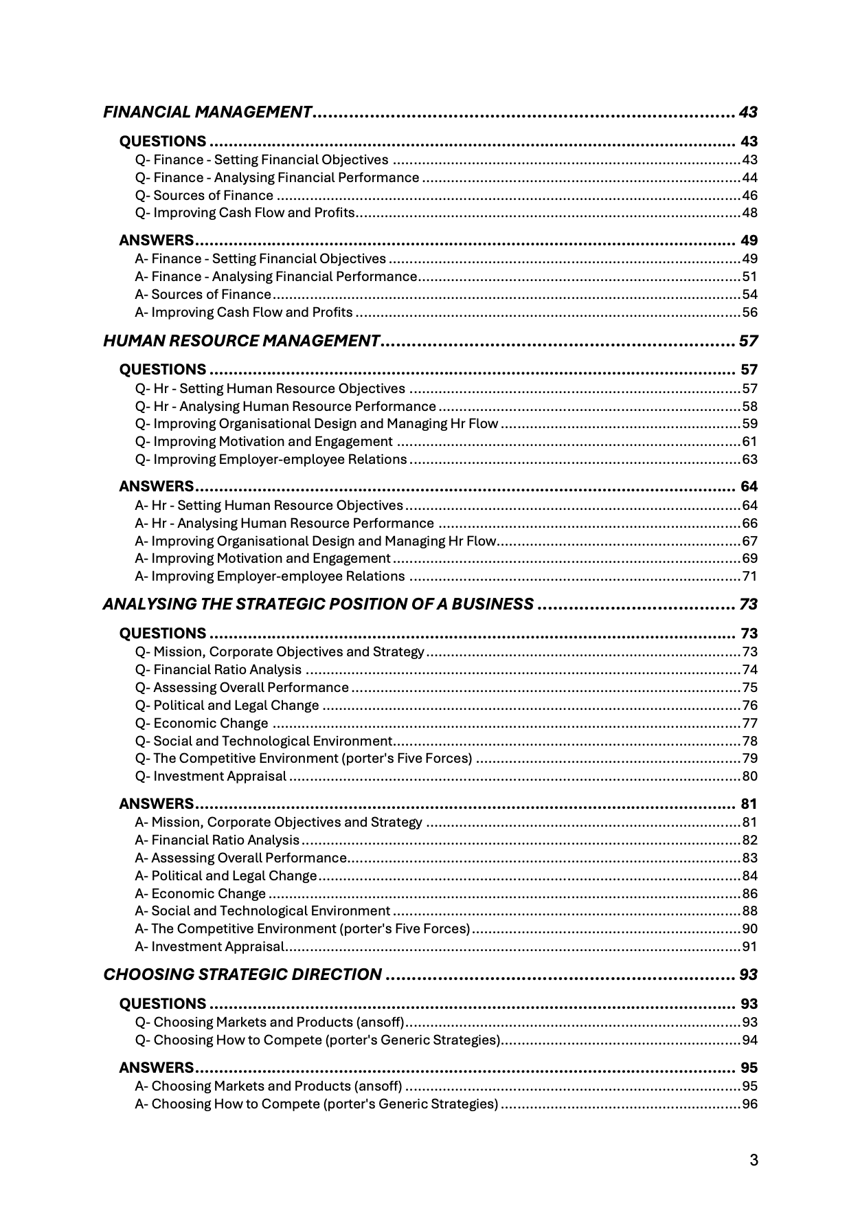 AQA A Level Business 3-in-1